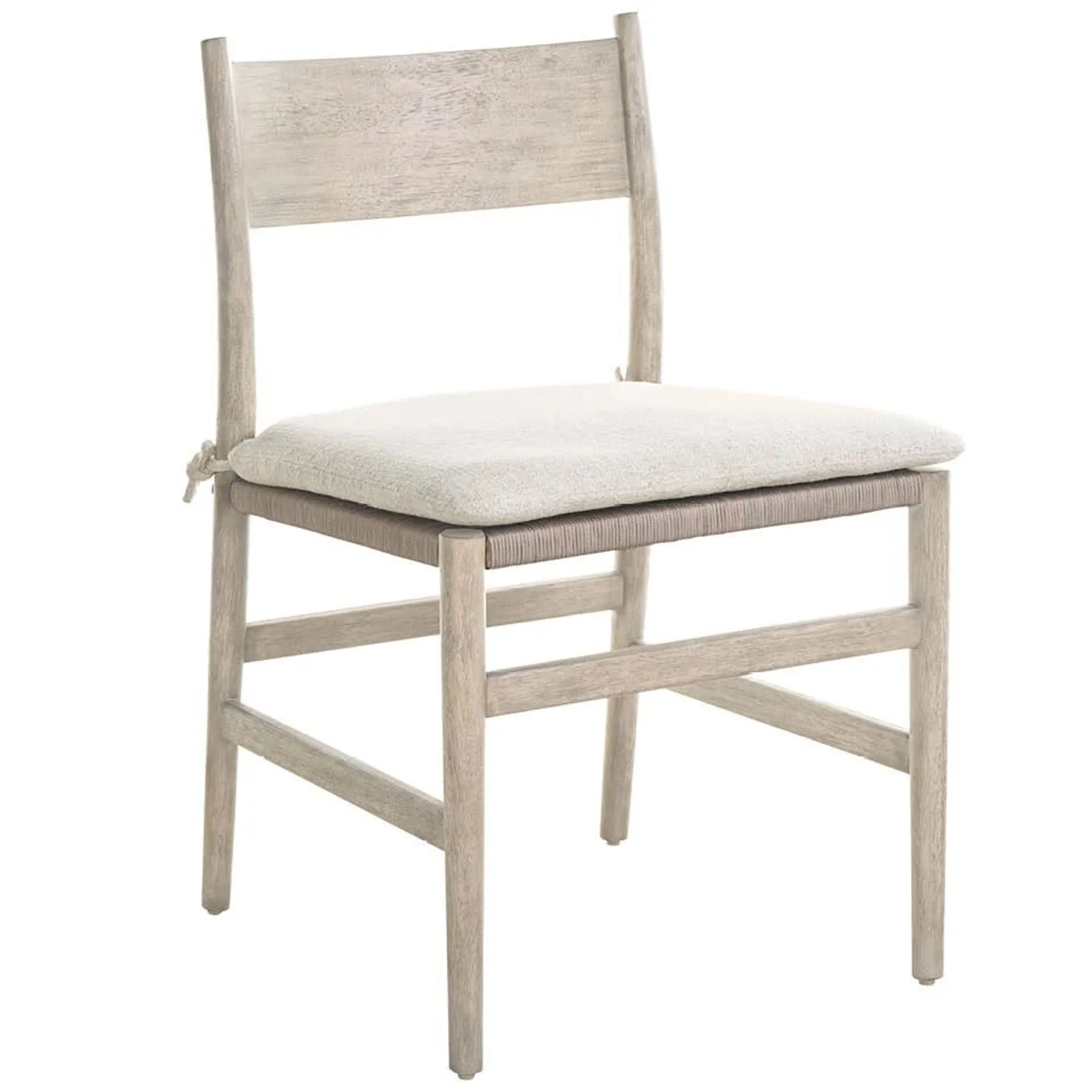 Dwell Wood Back Side Chair, River Rock, Set of 2