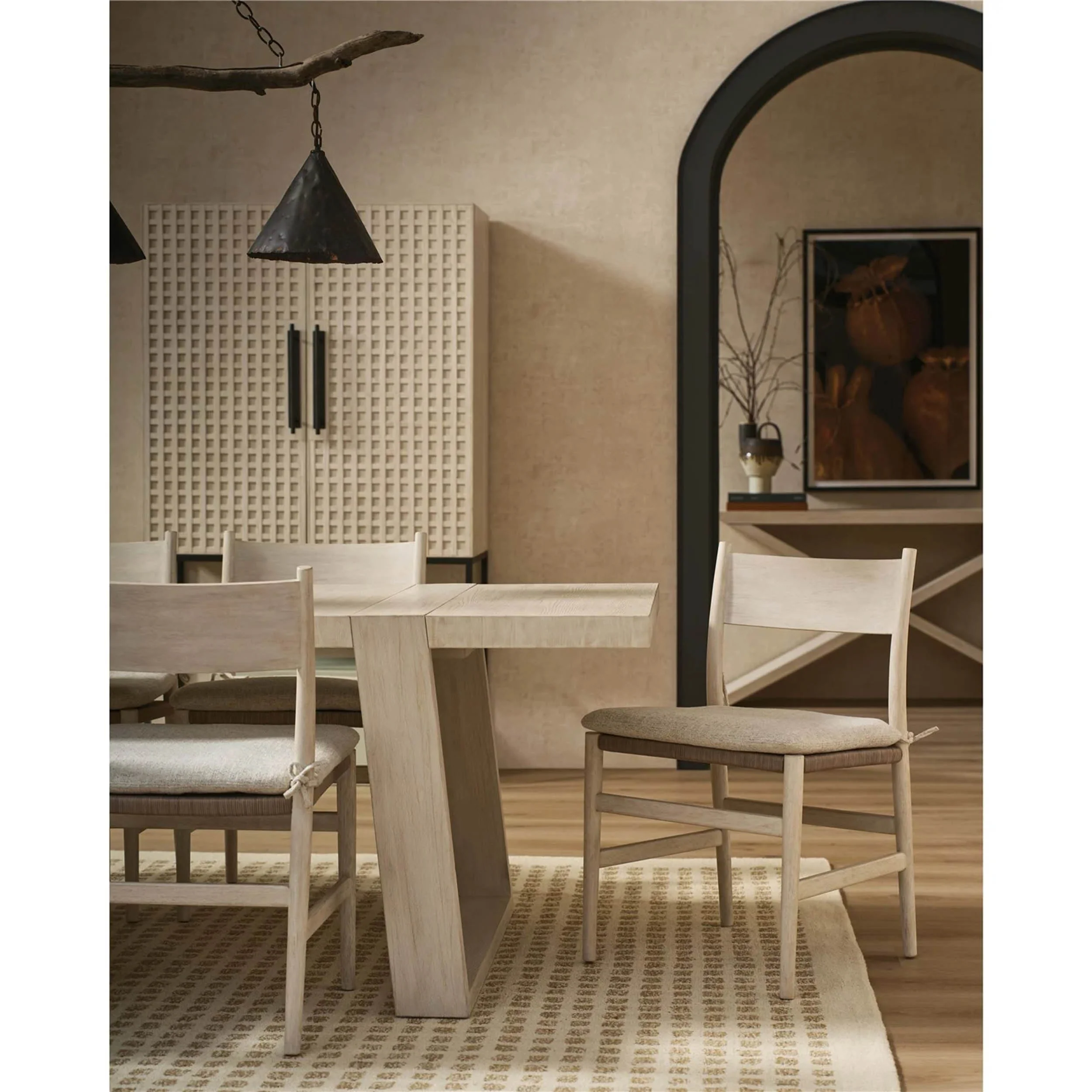 Dwell Wood Back Side Chair, River Rock, Set of 2 - Image 4