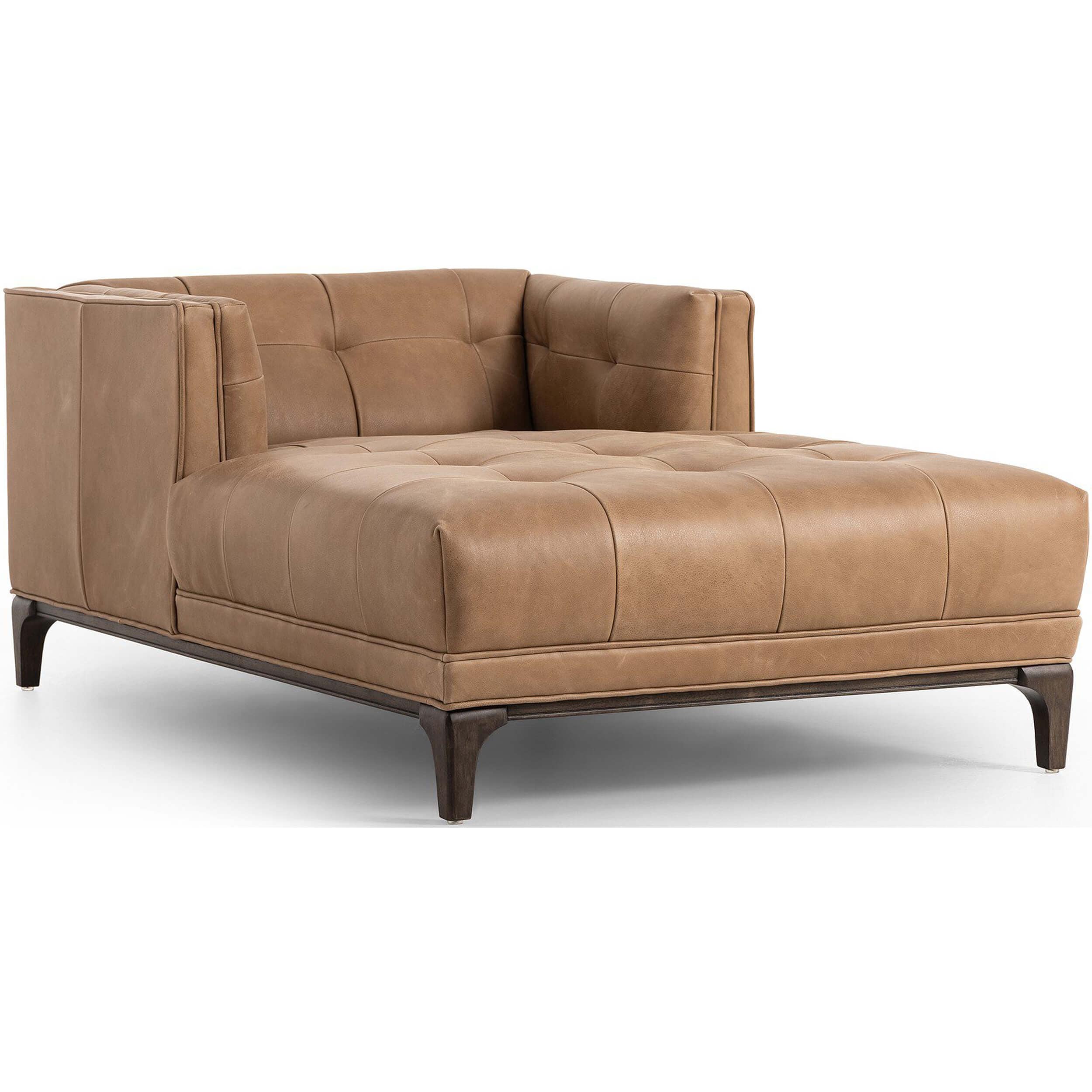 Dylan Leather Chaise, Palermo Drift by Four Hands