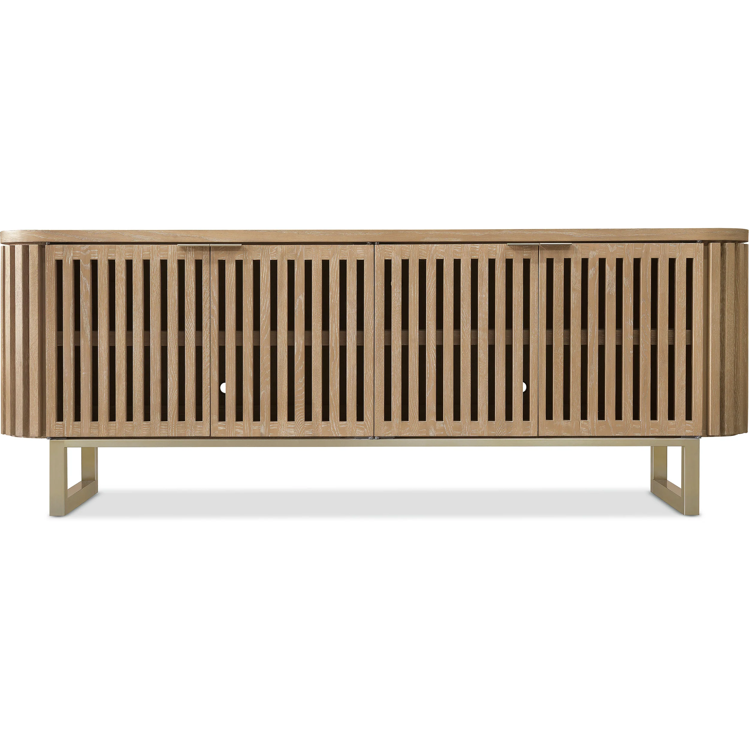 Easton Entertainment Console, Light Wood - Image 2
