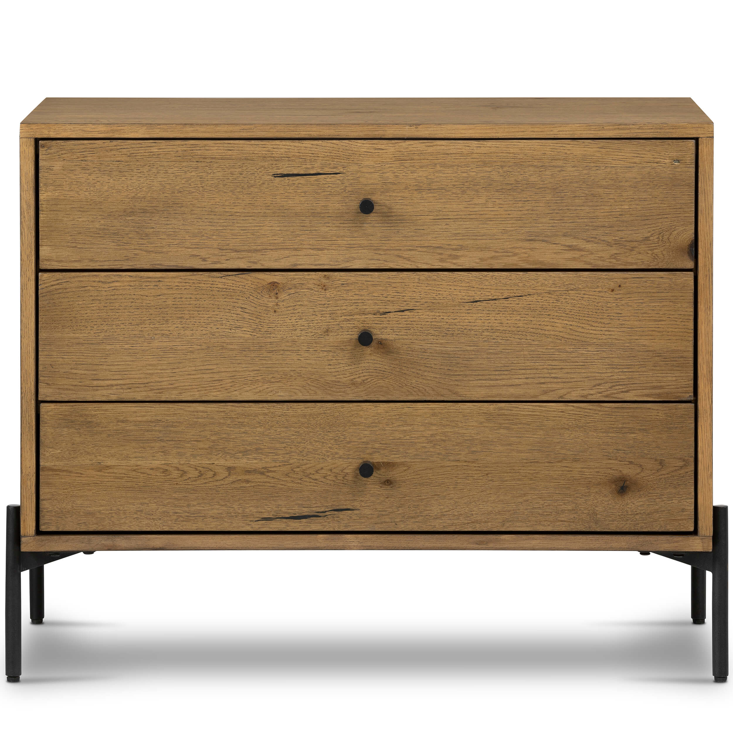 Eaton Large Nightstand, Amber Oak by Four Hands - Image 2