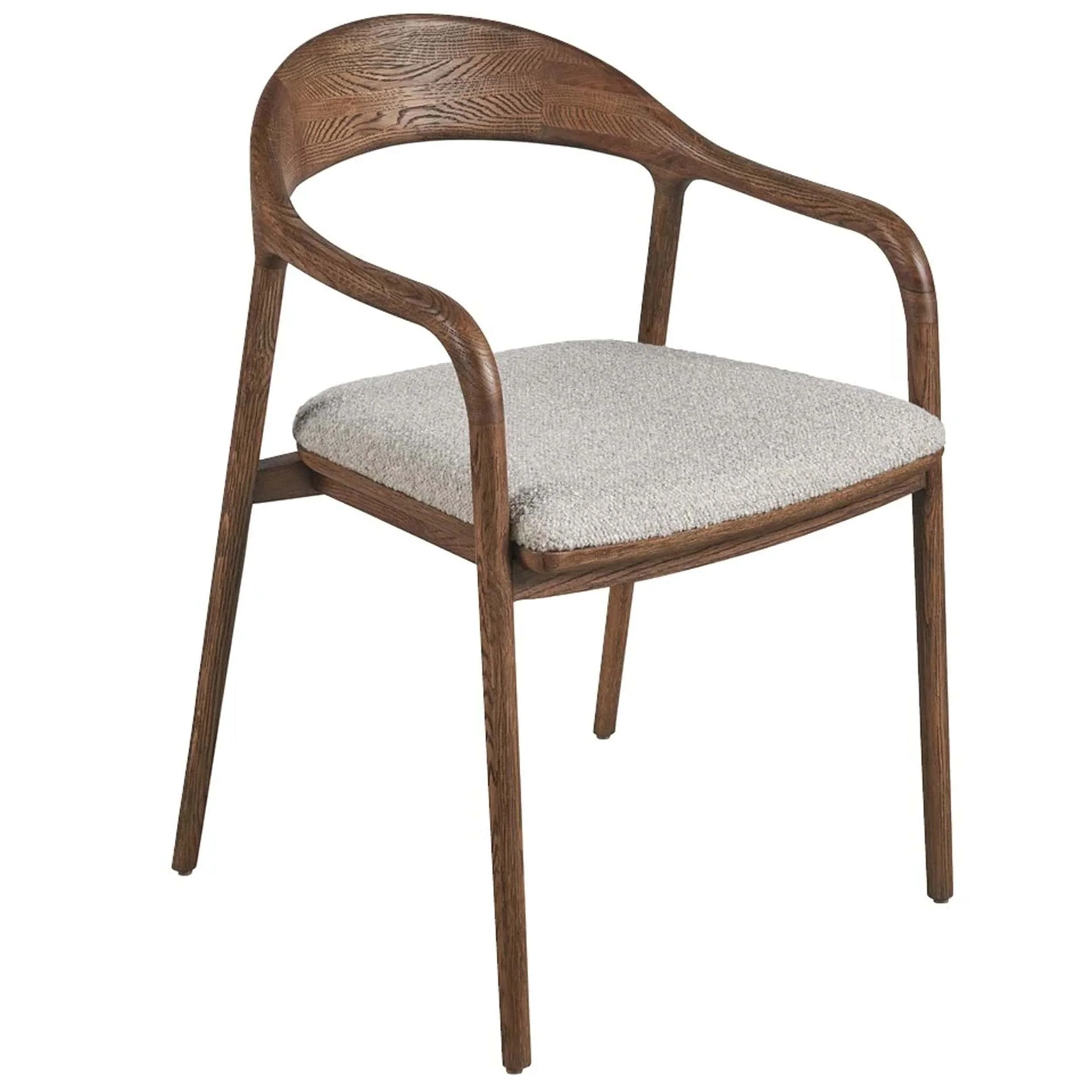 Echo Dining Chair, Medium Brown Oak, Set of 2