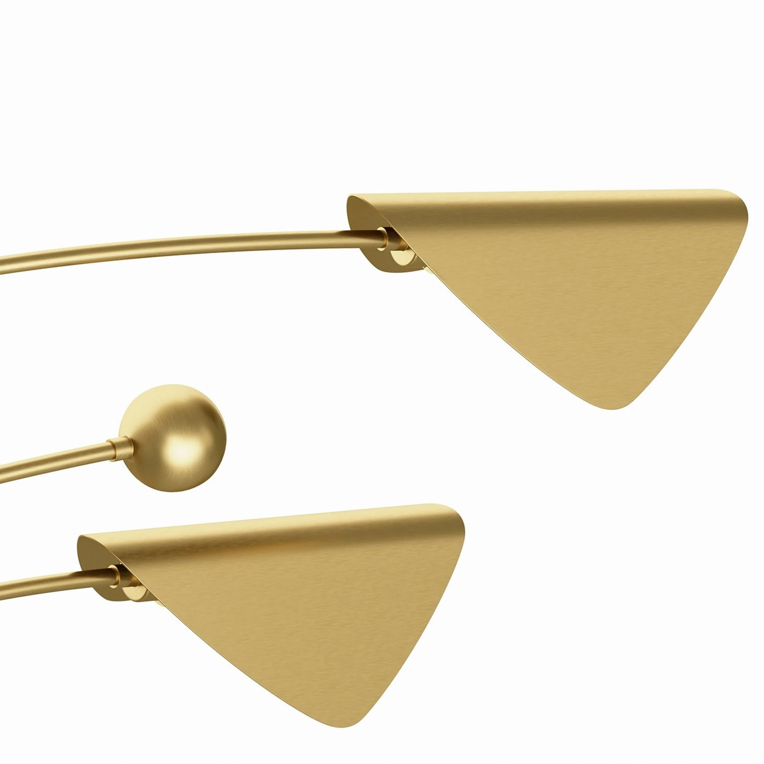 Eclipse Chandelier, Natural Brass - Image 4