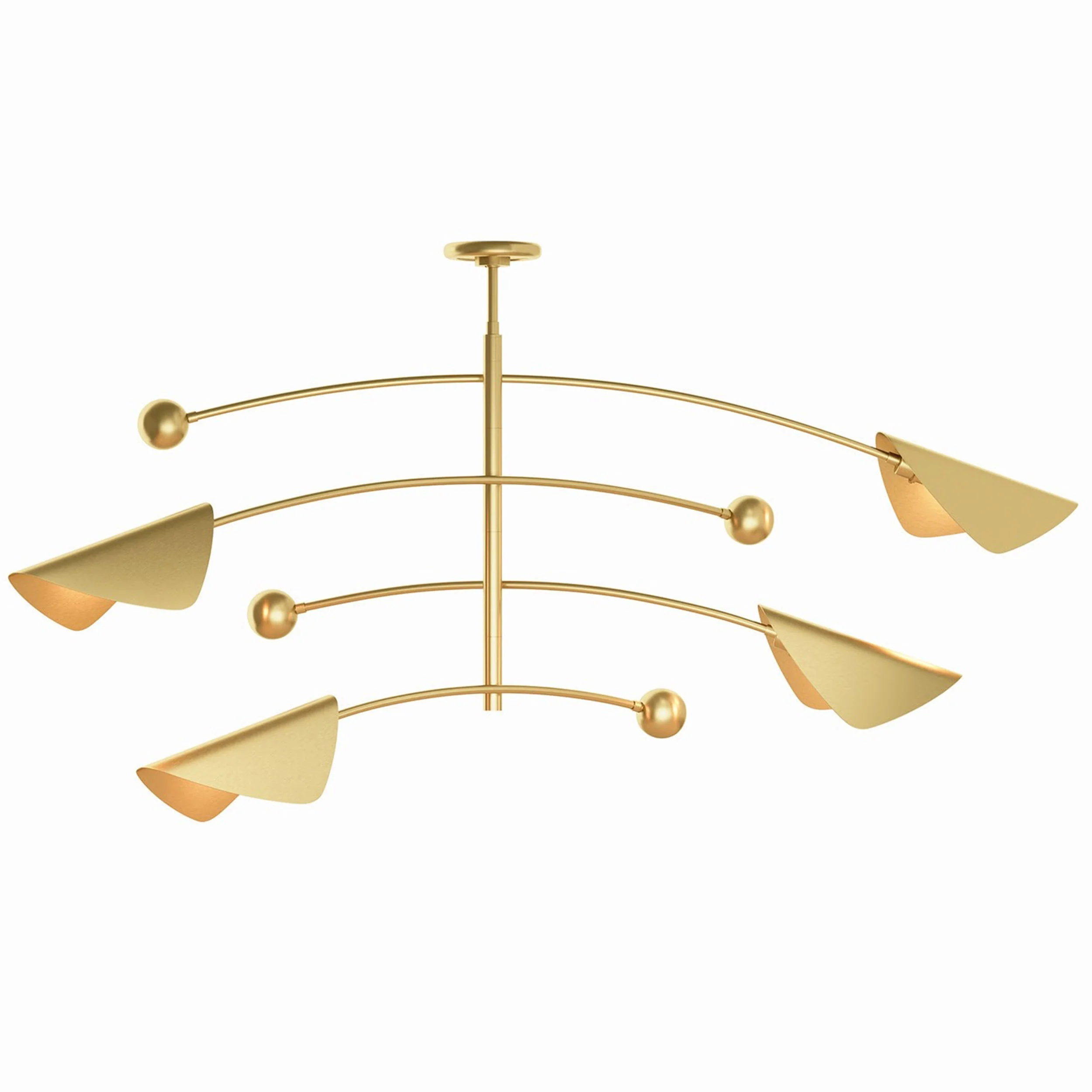 Eclipse Chandelier, Natural Brass - Image 6