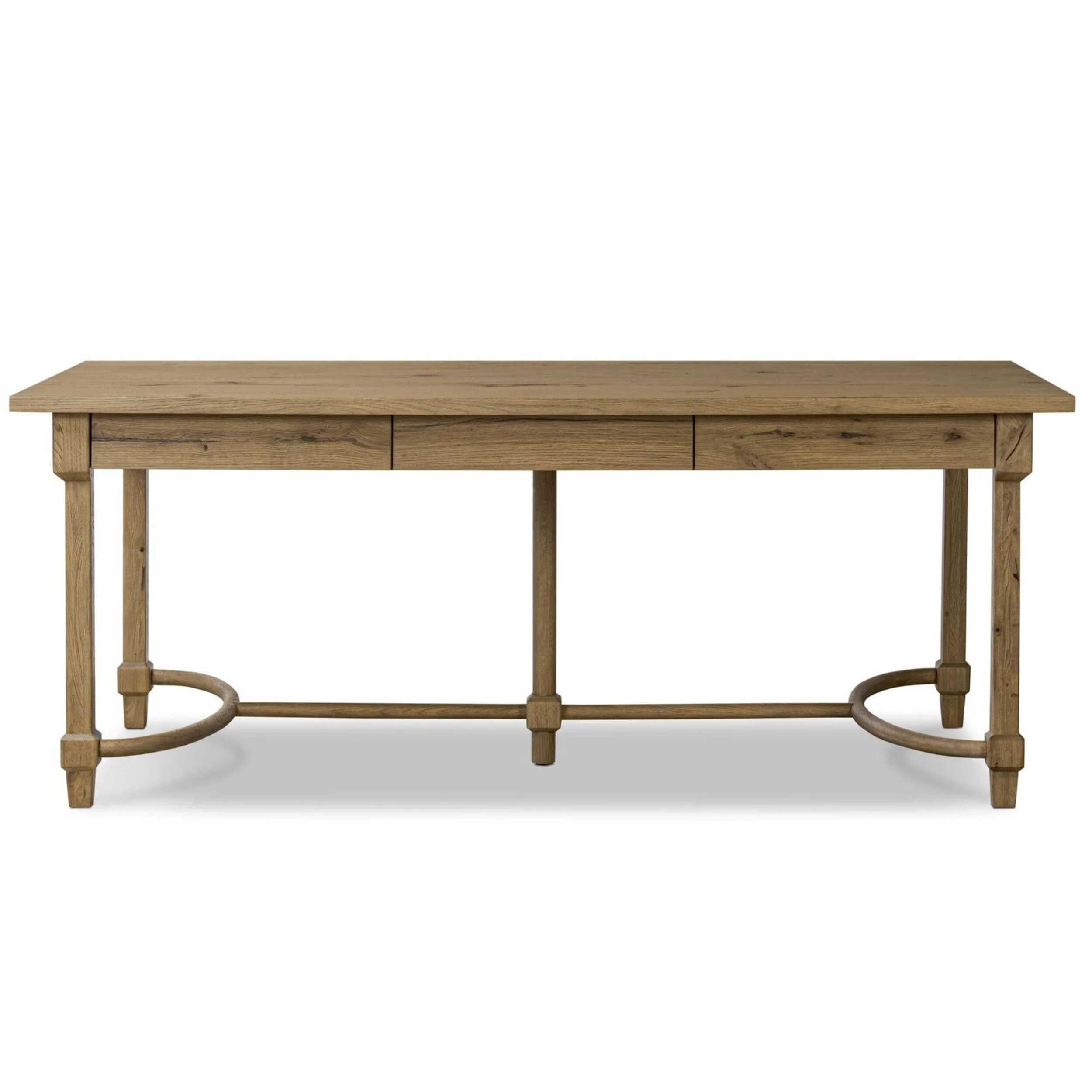 Edison Desk, Worn Oak by Amber Lewis x Four Hands - Image 2