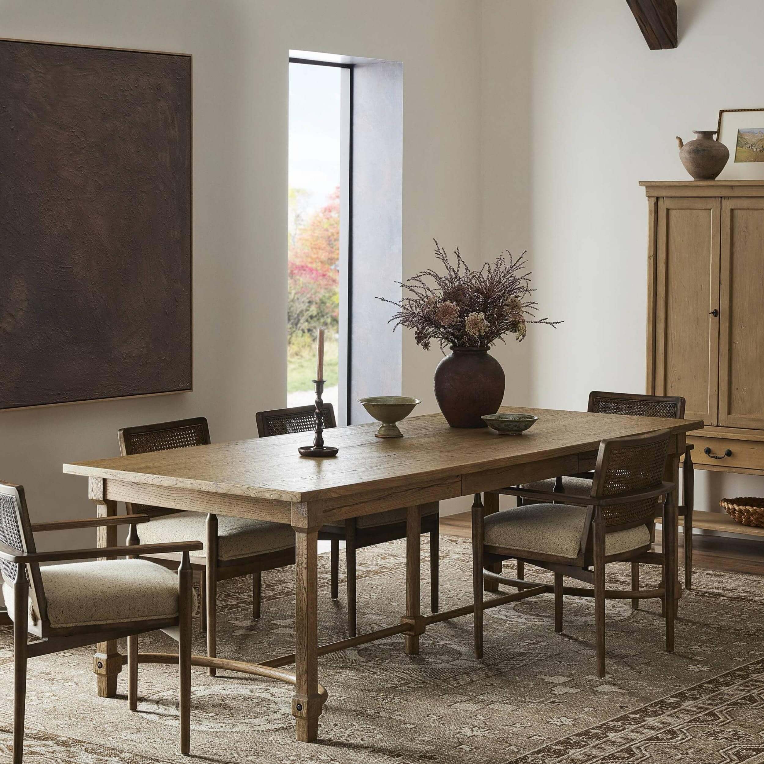 Edison Dining Table, Worn Oak by Amber Lewis x Four Hands - Image 6