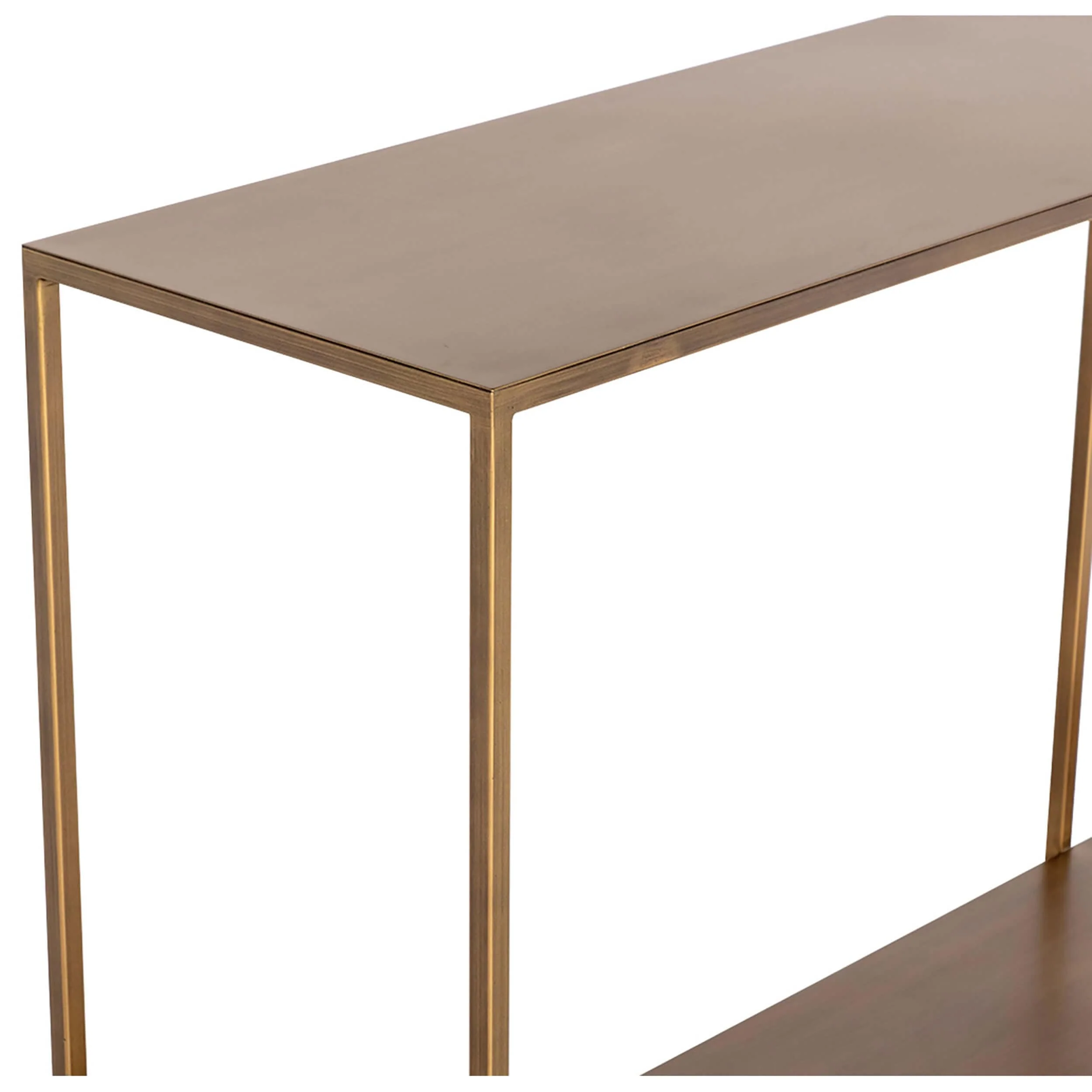 Eiffel Console Table, Antique Brass - Image 3