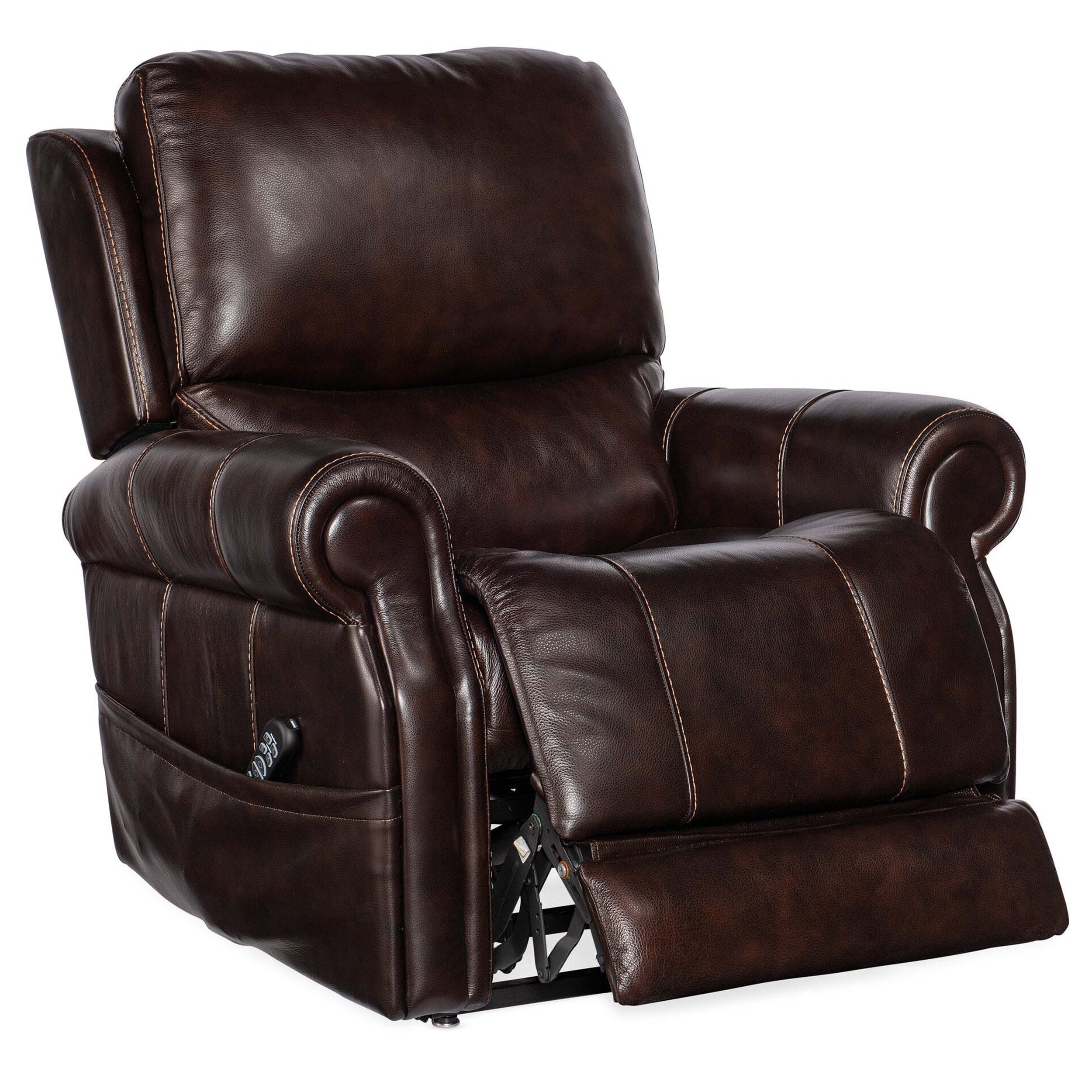 Eisley Leather Power Recliner, Maddison Walnut - Image 5