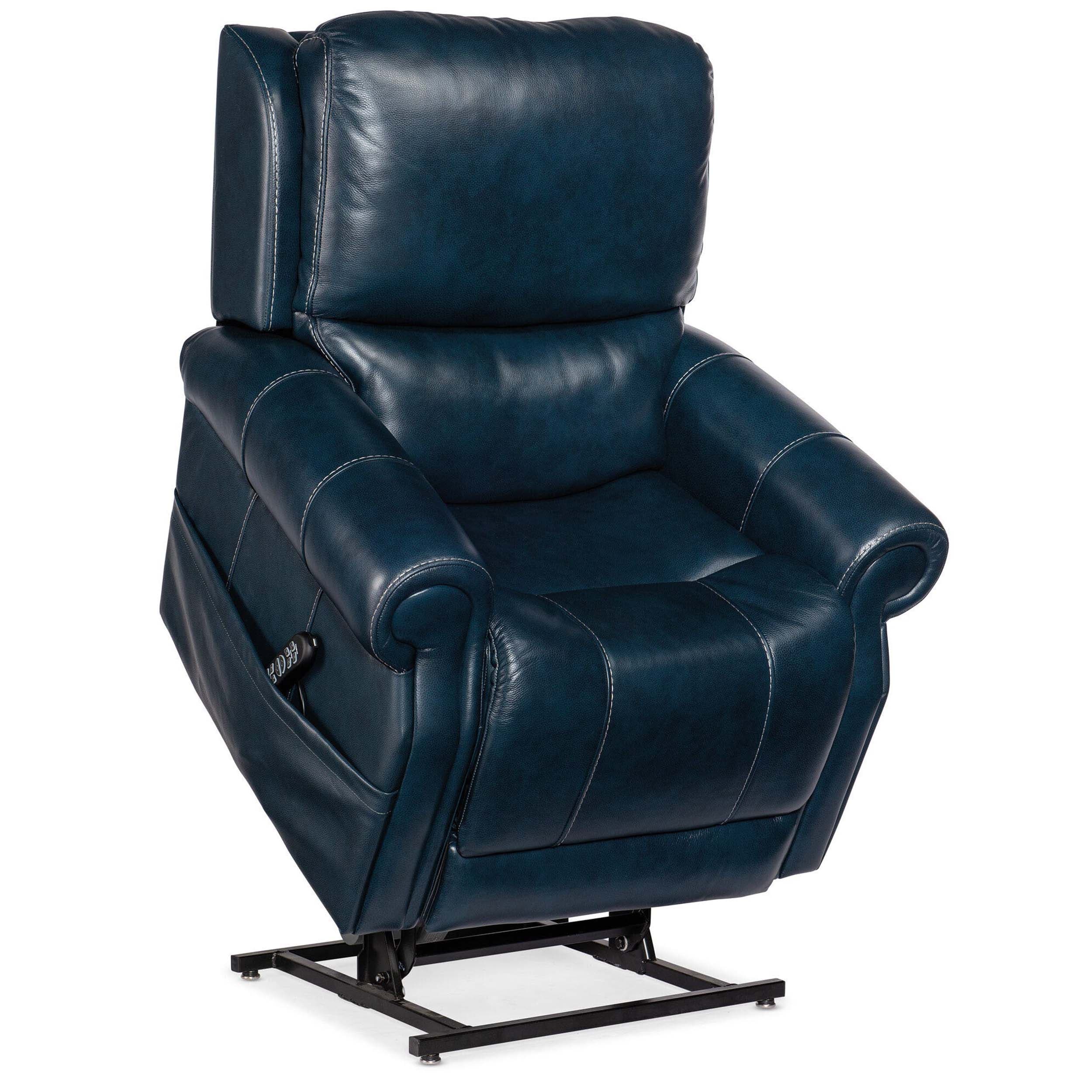 Eisley Leather Power Recliner w/ Lift, Sorrento Night Seas - Image 6