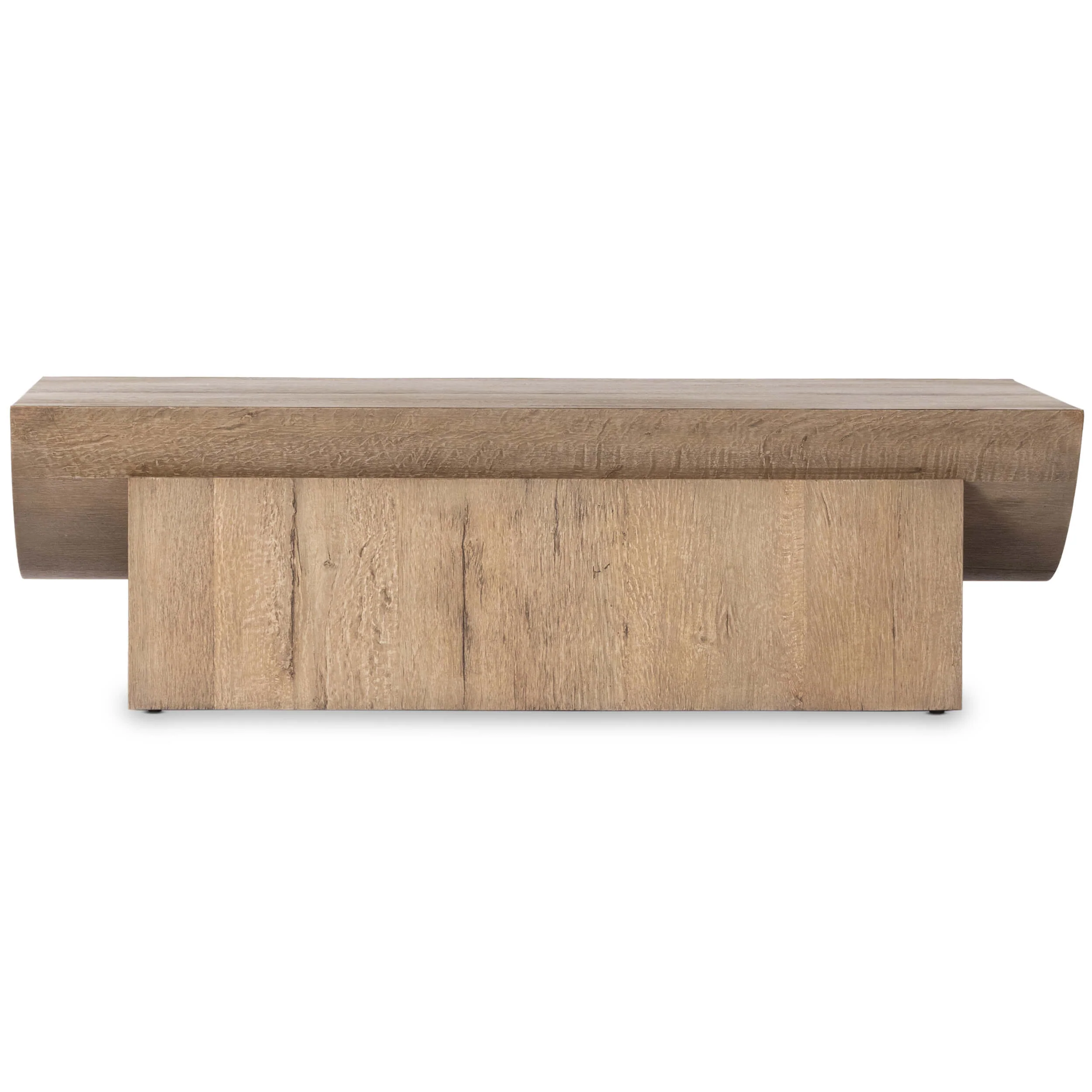 Elbert Coffee Table, Rustic Oak by Four Hands - Image 2