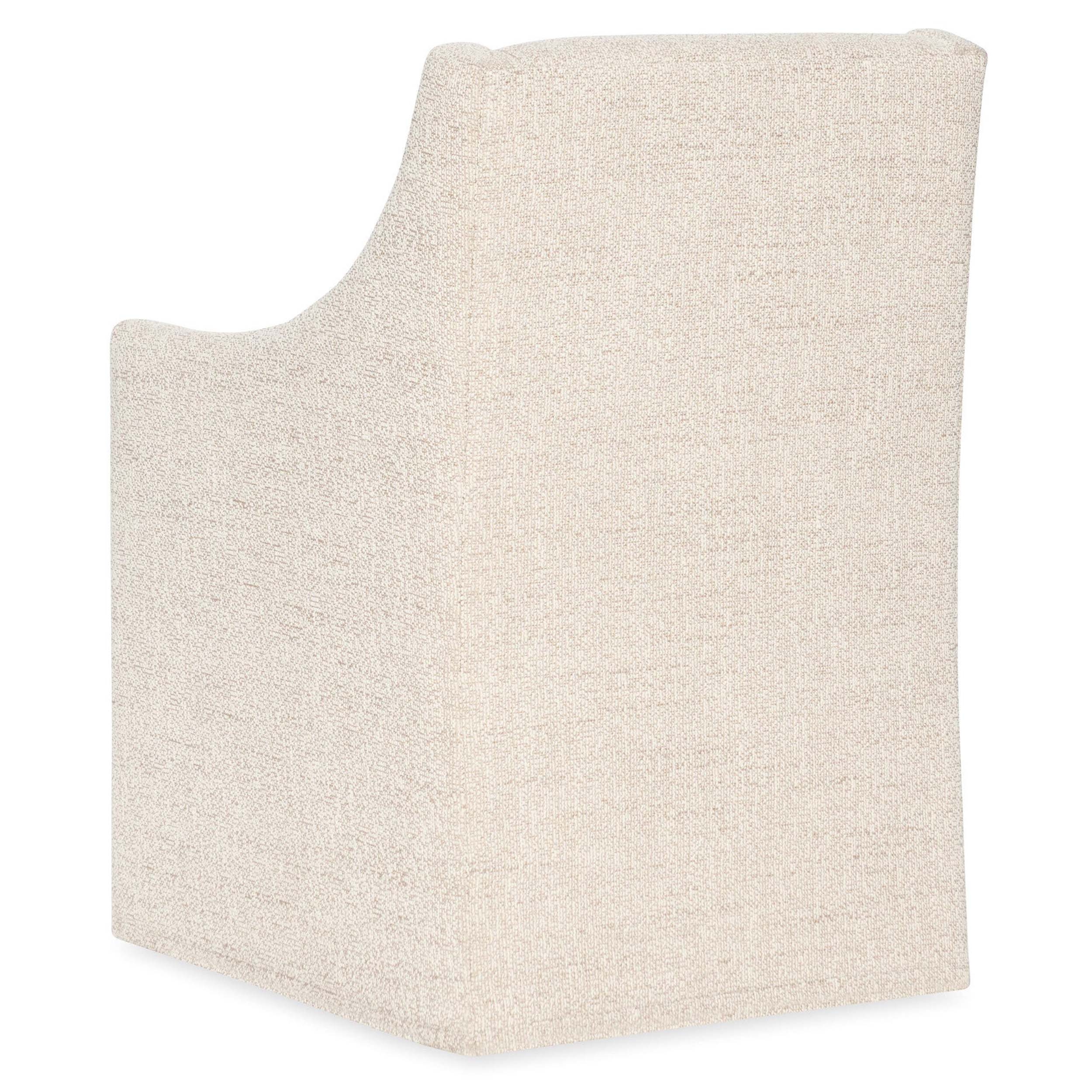 Eleana Castered Arm Chair, Classic Linen, Set of 2 - Image 3