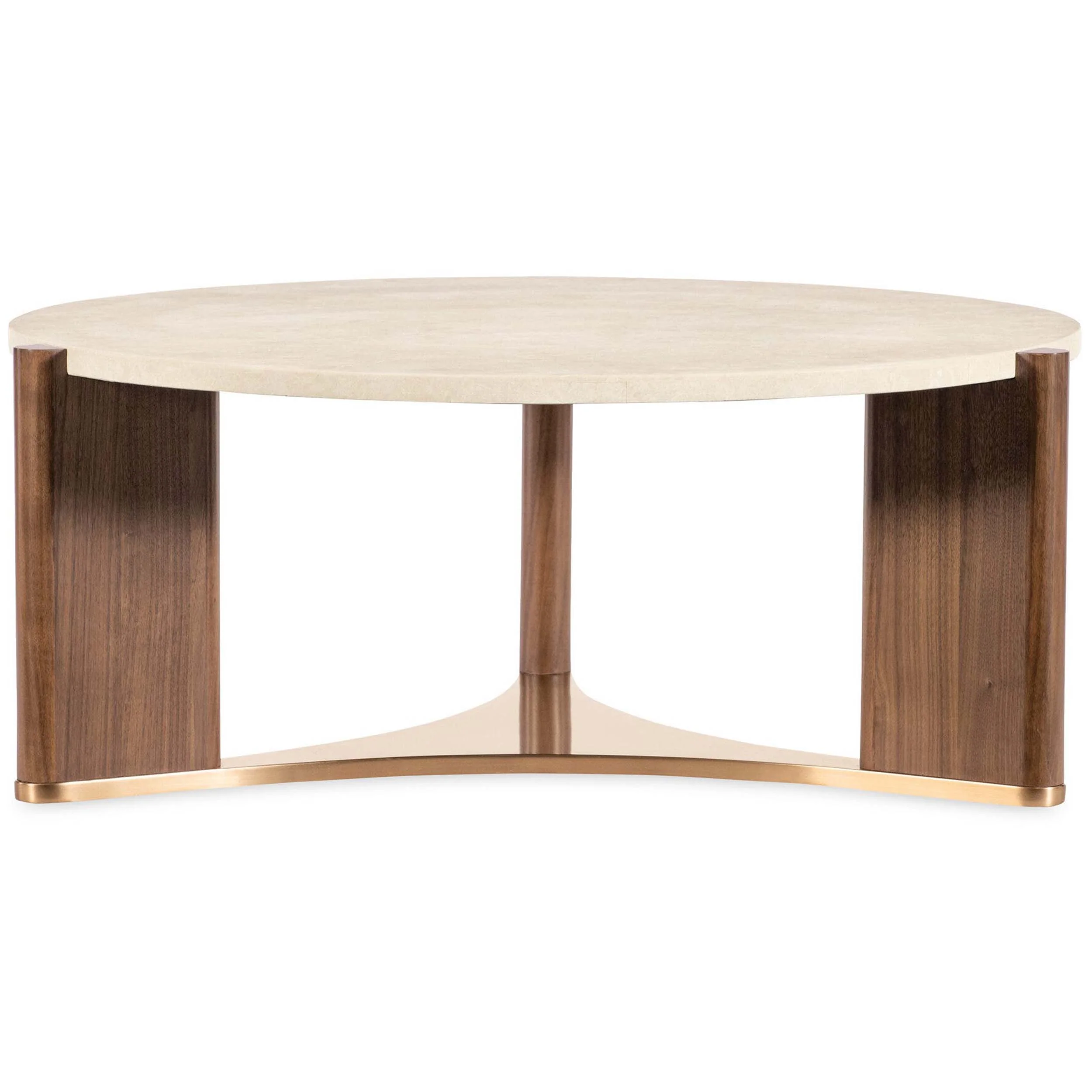 Eleana Round Cocktail Table, Light Caramel