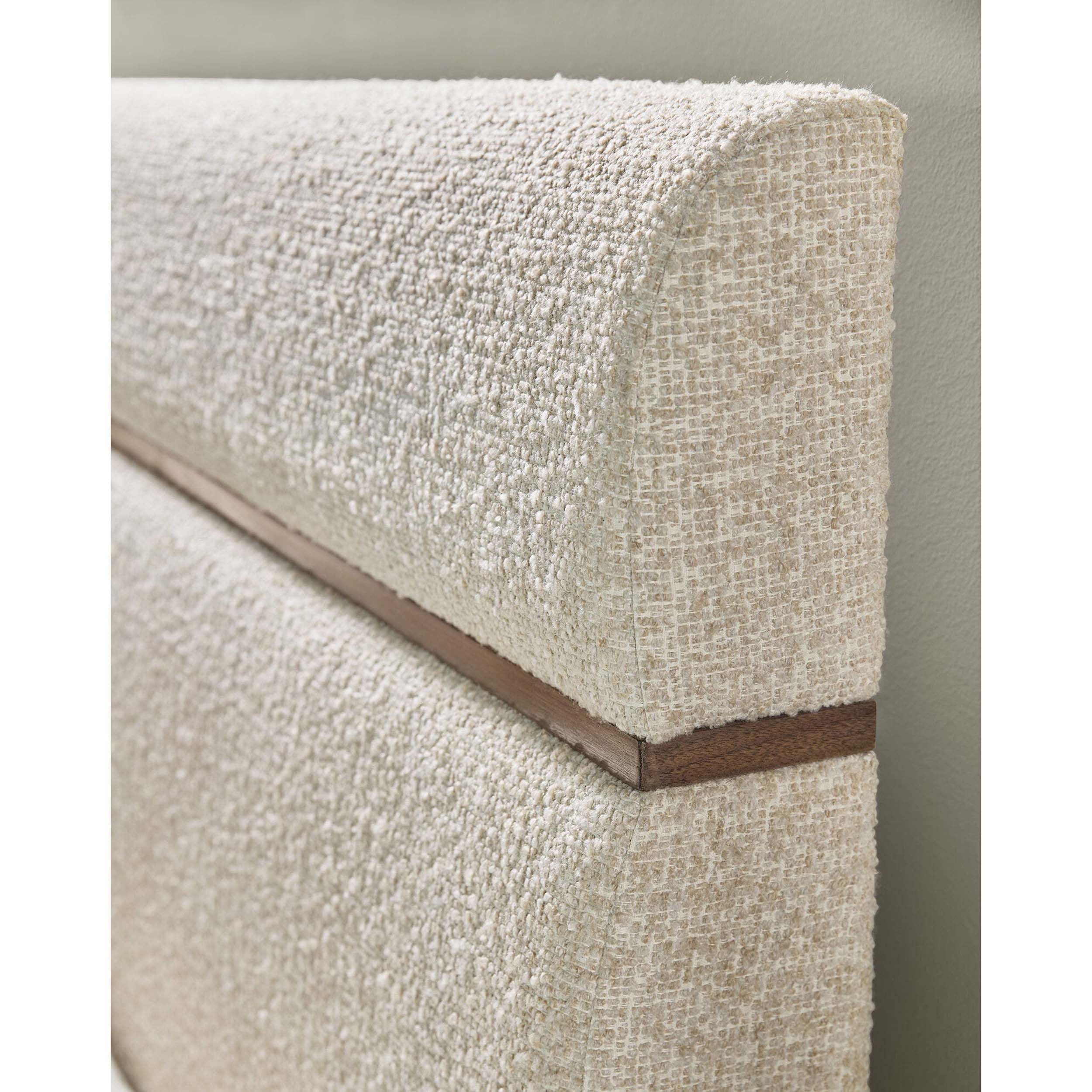 Eleana Upholstered Panel Bed, Hanalei Oat - Image 3