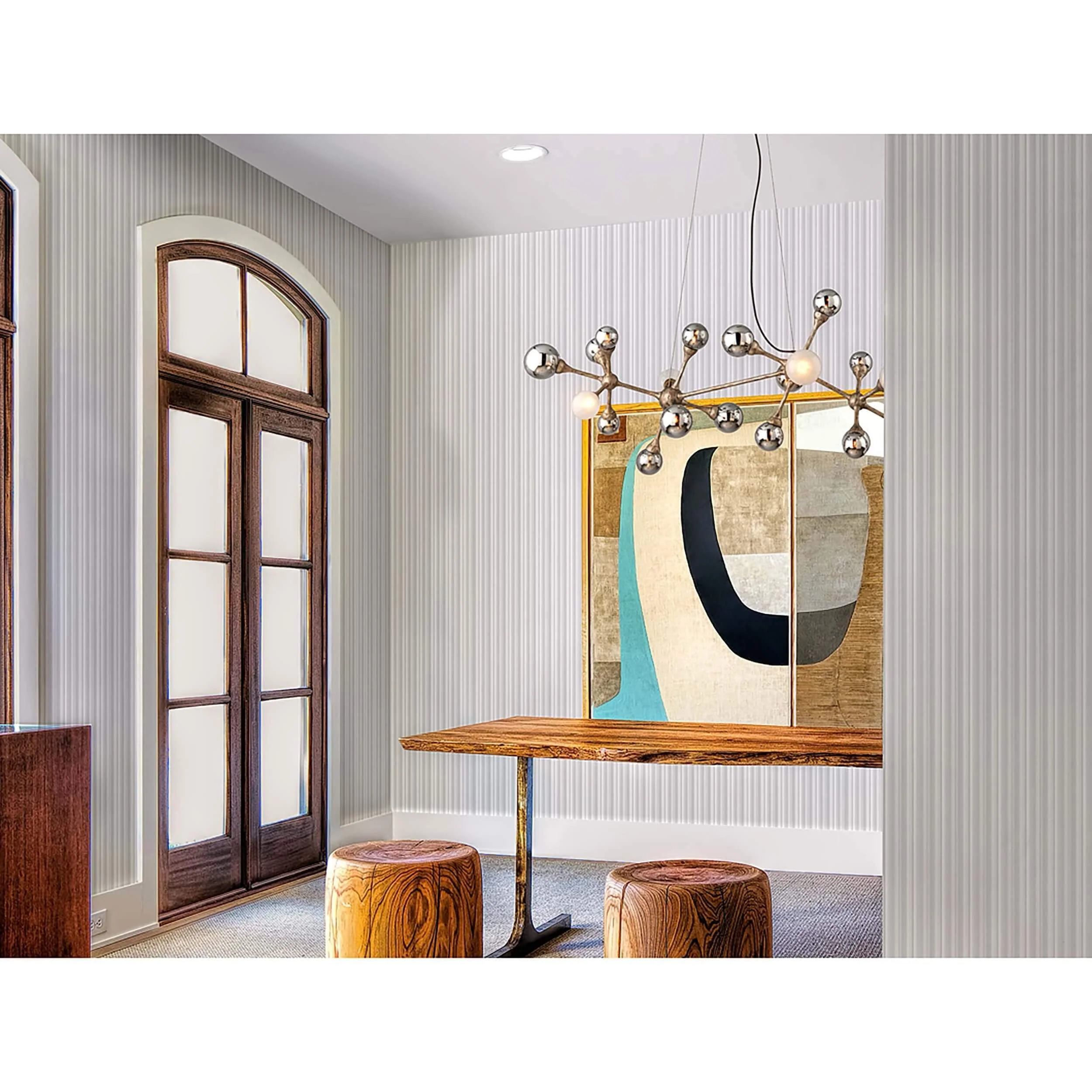 Element 20 Light Linear Chandelier, Vienna Bronze - Image 5