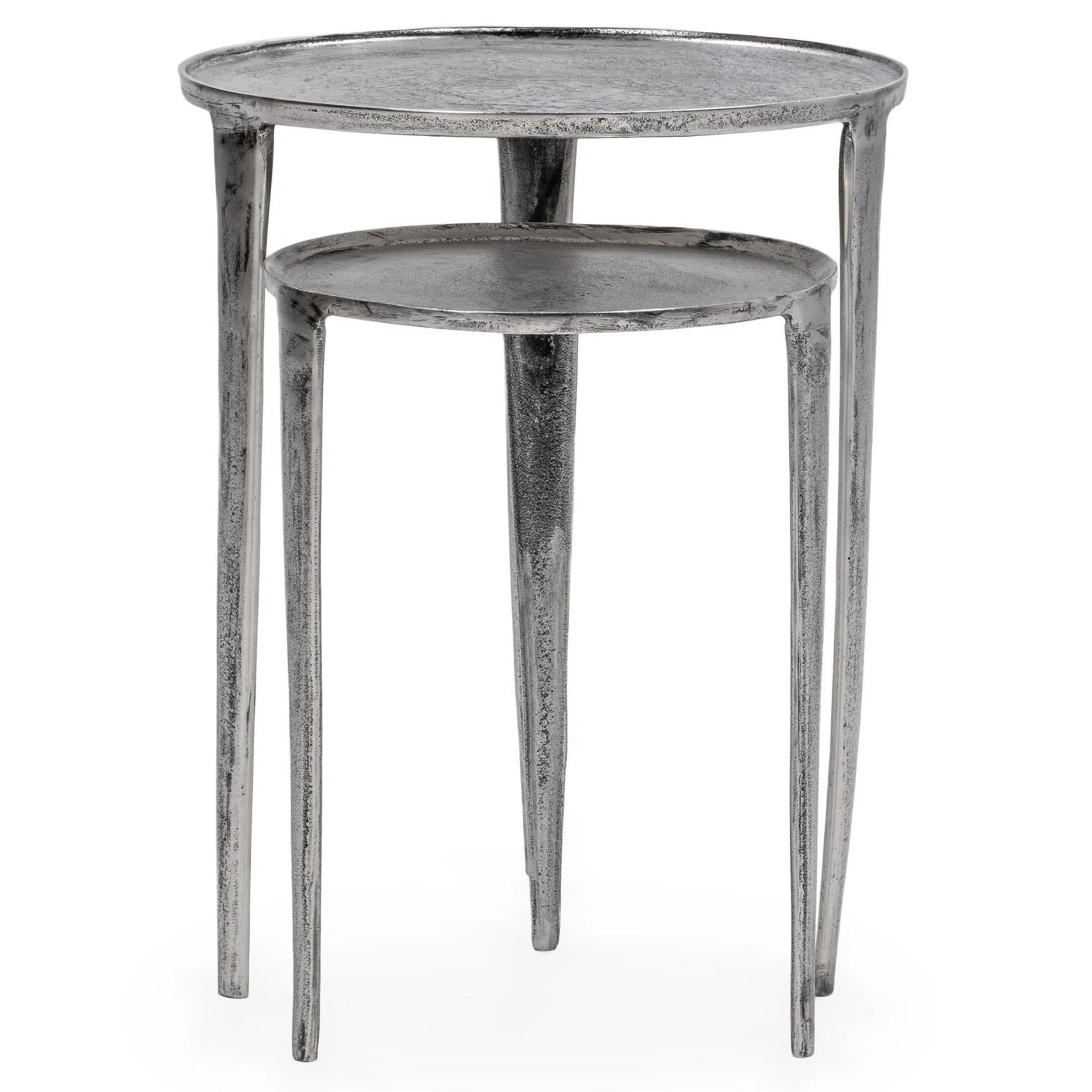 Elinor Nesting Accent Tables, Nickel, Set of 2 - Image 2