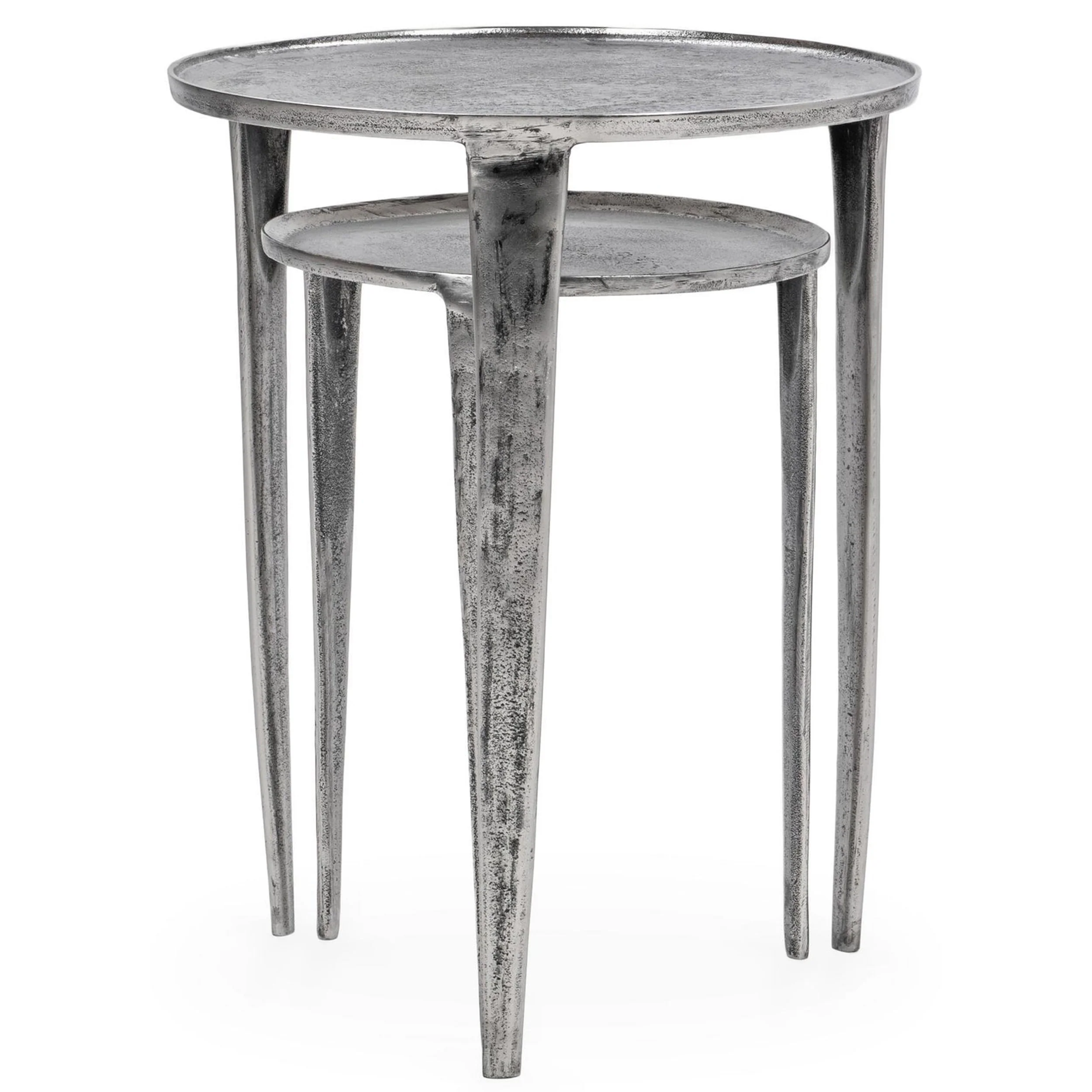 Elinor Nesting Accent Tables, Nickel, Set of 2 - Image 3