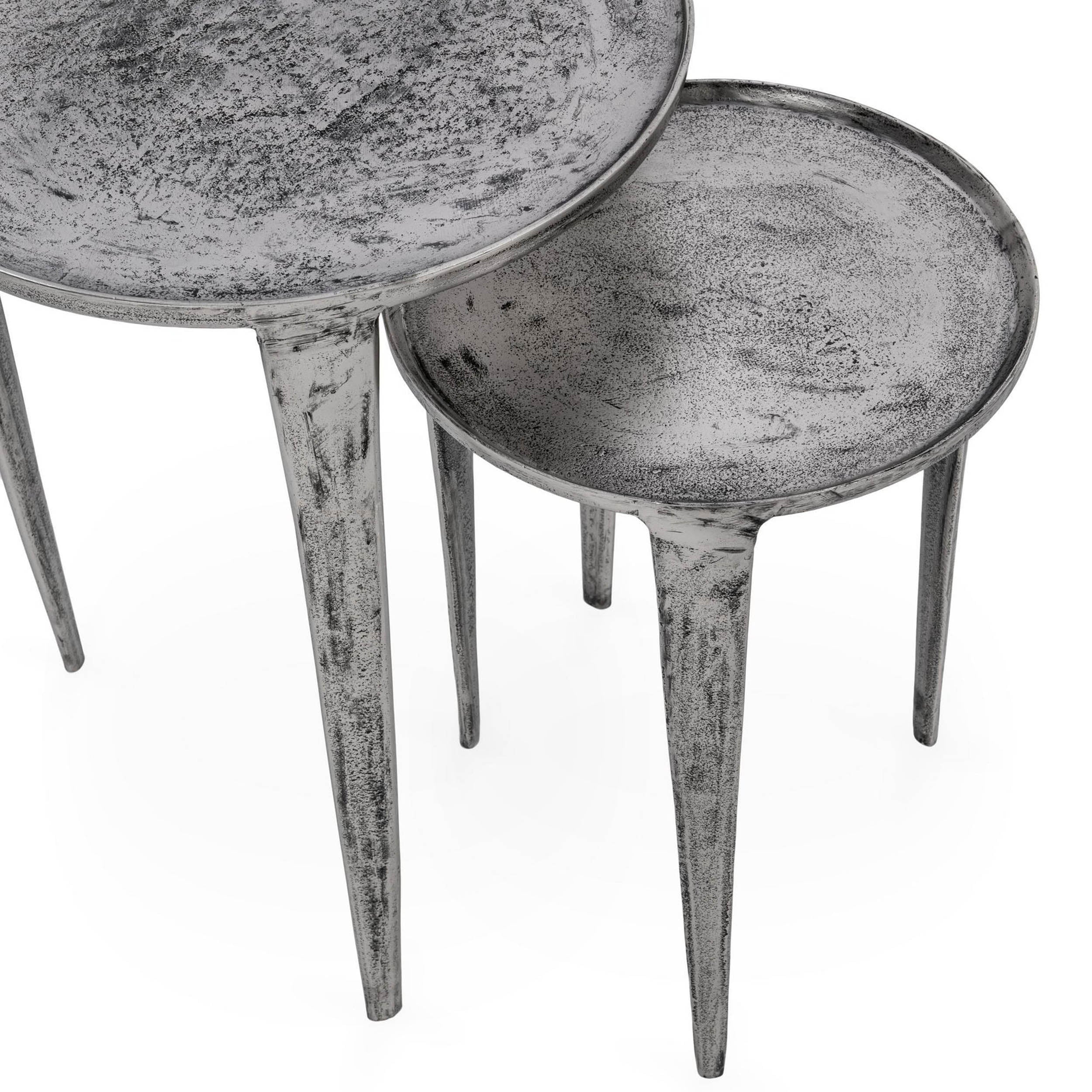 Elinor Nesting Accent Tables, Nickel, Set of 2 - Image 5