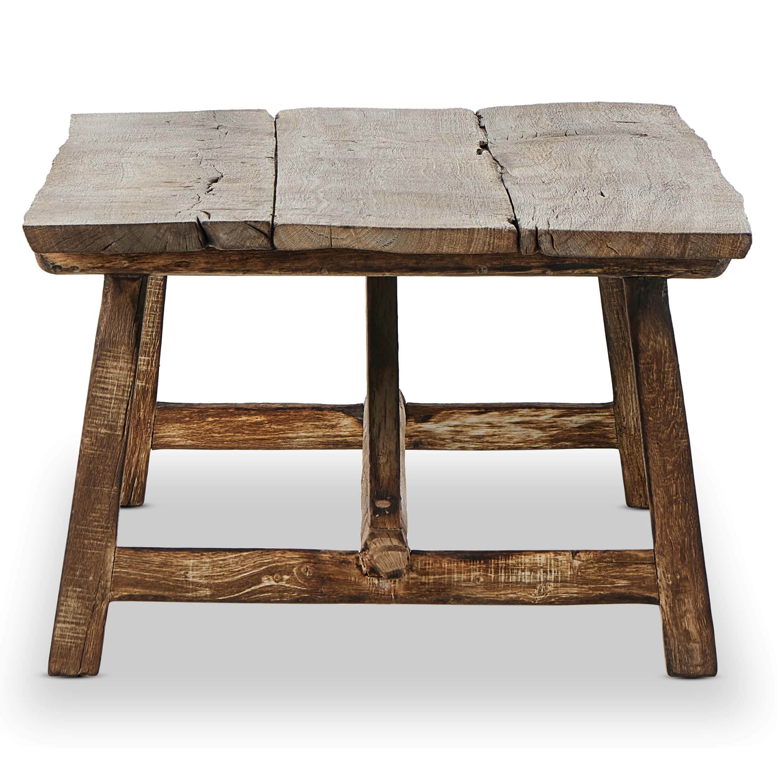 Elio Coffee Table, Burnt Bleached Oak by Four Hands - Image 3