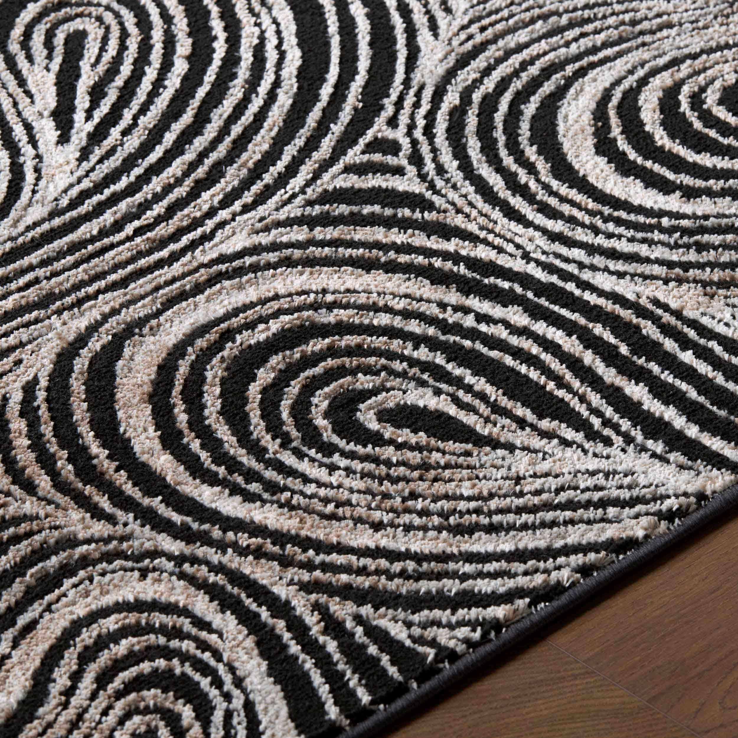 Elle Decor x Livabliss Rug Grenelle EDGN-2306, Black/Beige - Image 5