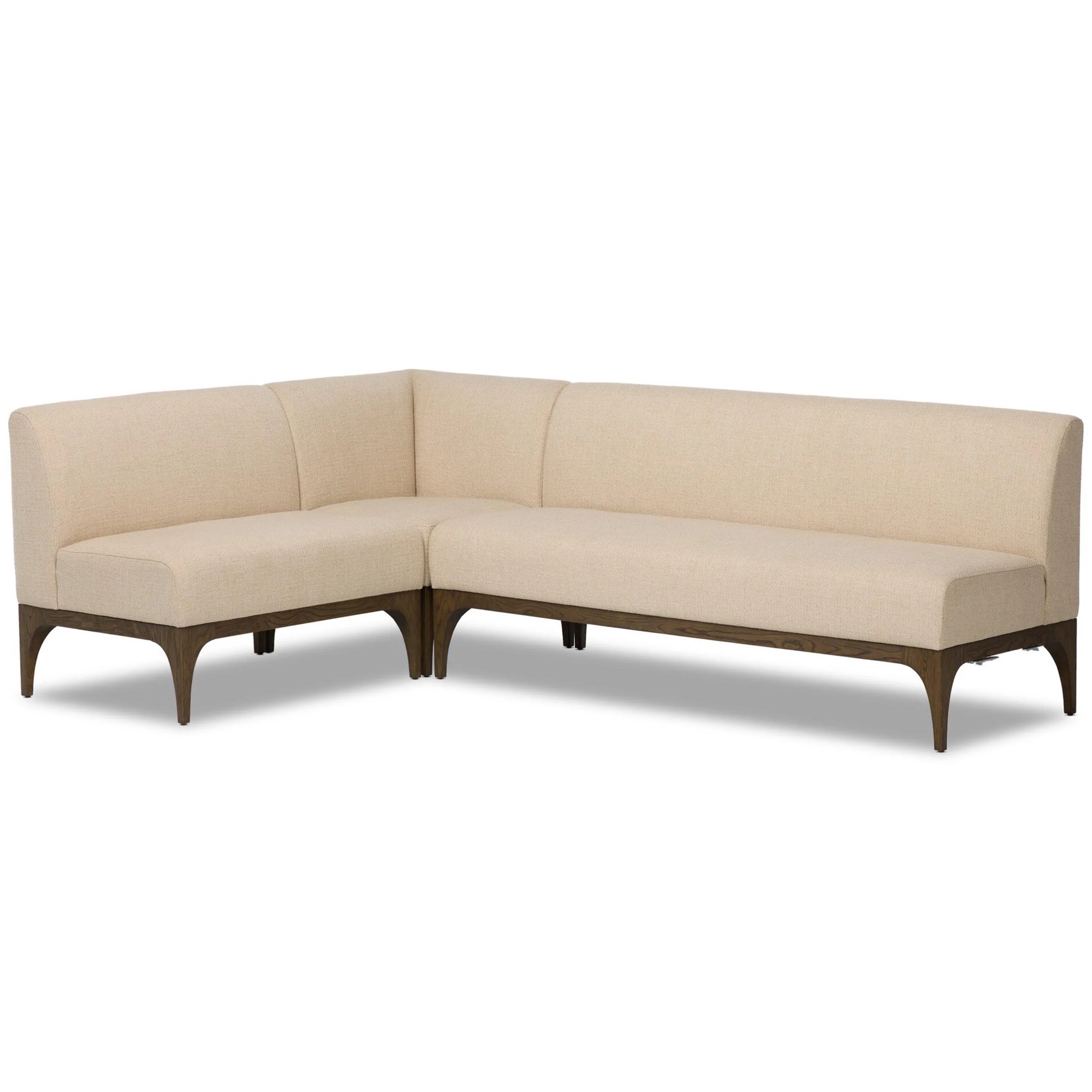 Ellington L-Shape Dining Banquette, Irving Taupe by Four Hands - Image 11