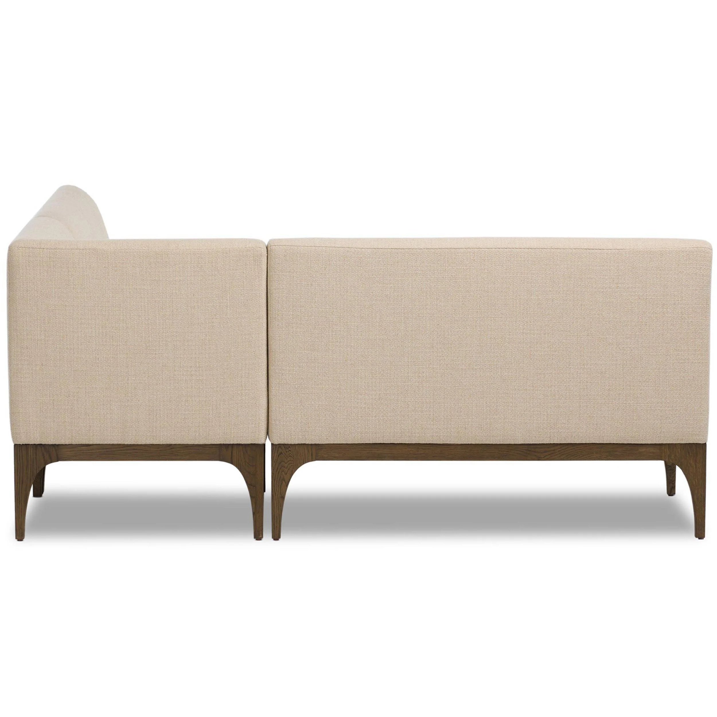 Ellington L-Shape Dining Banquette, Irving Taupe by Four Hands - Image 6