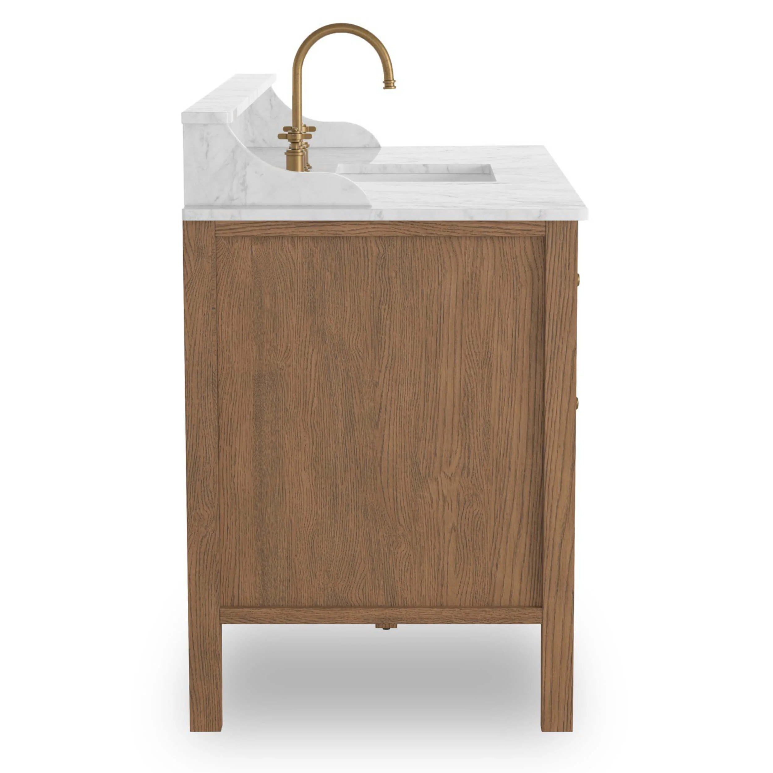 Elliston Single Vanity, Satin Worn Oak by Four Hands - Image 3