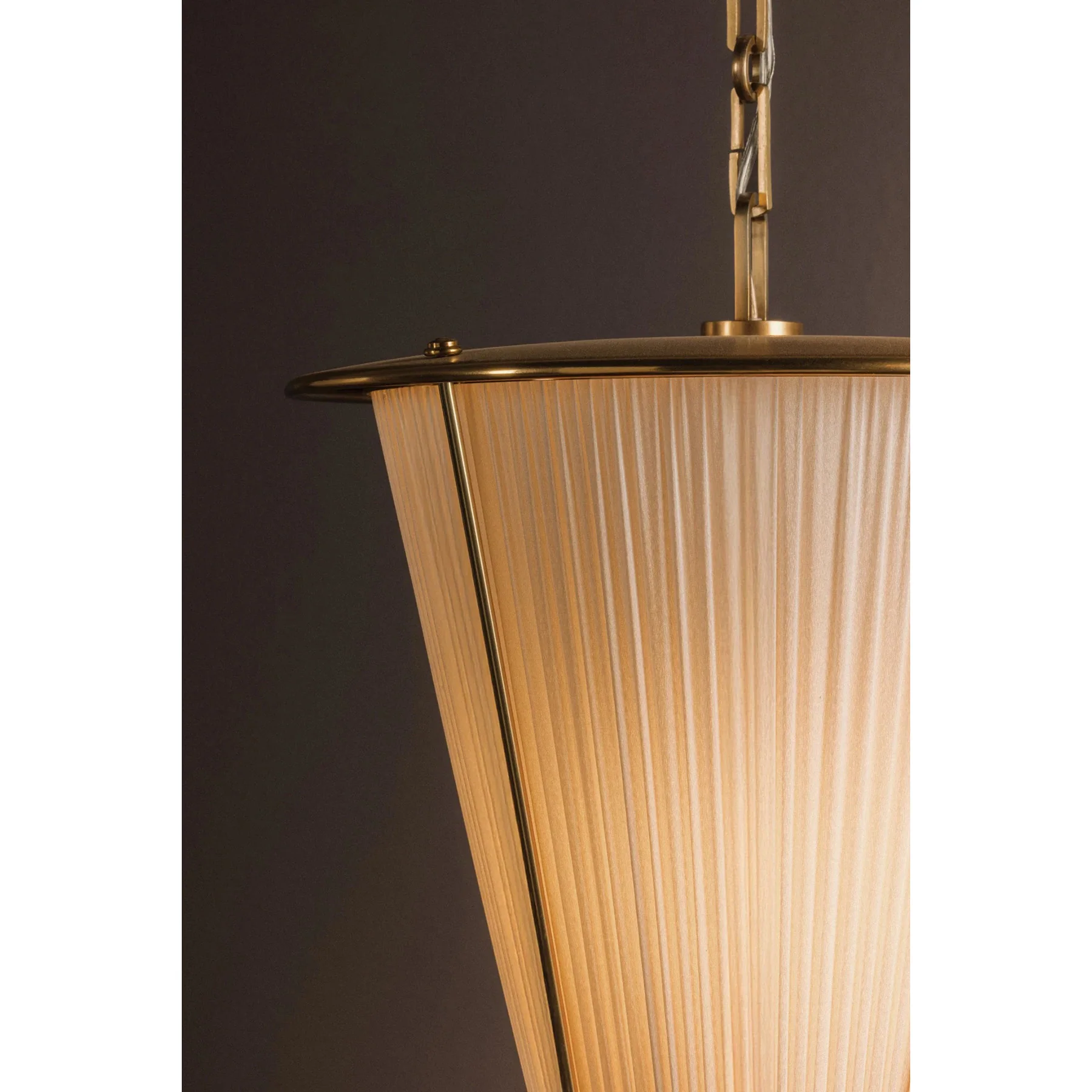 Ellsworth Lantern Pendant, Aged Brass - Image 3