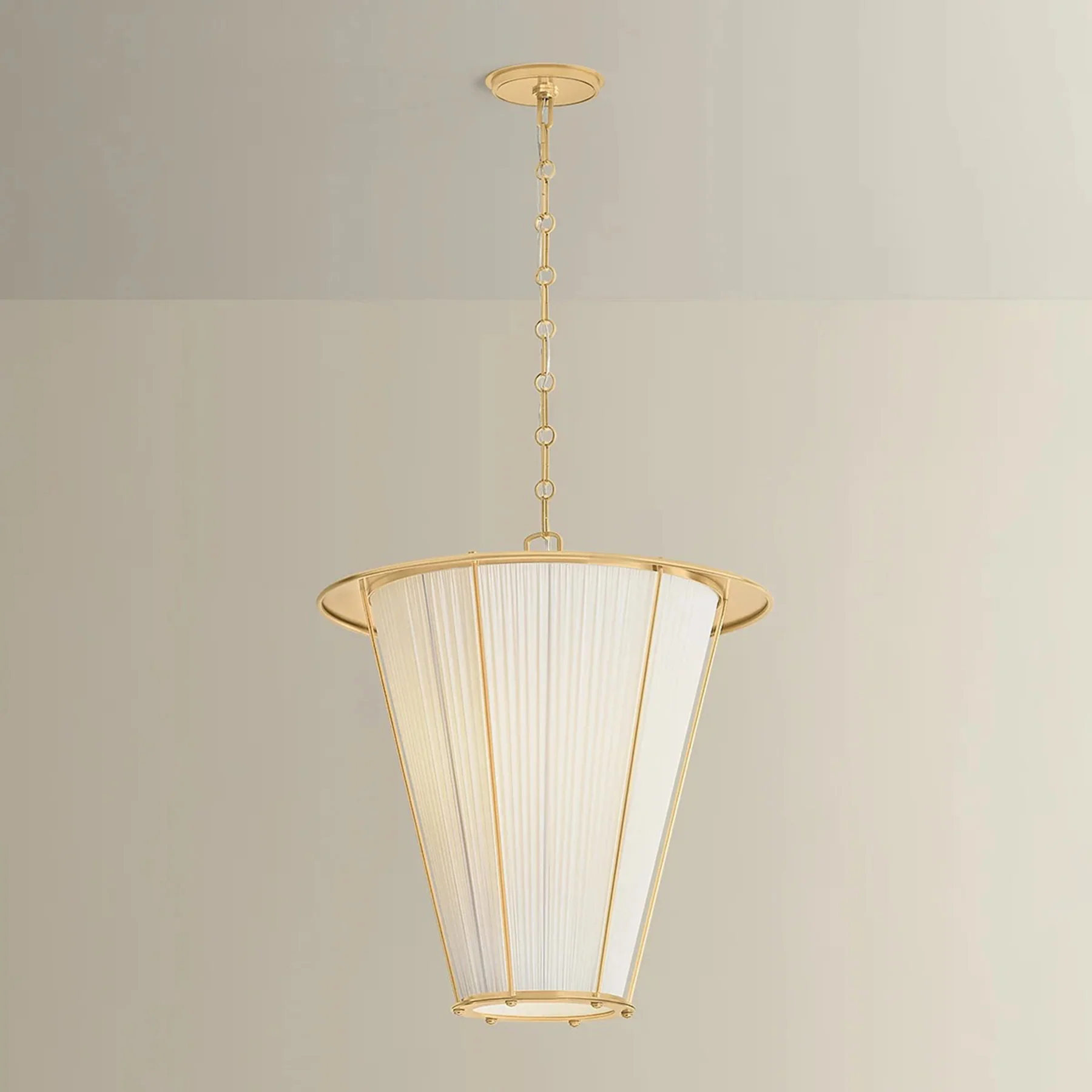 Ellsworth Lantern Pendant, Aged Brass - Image 6
