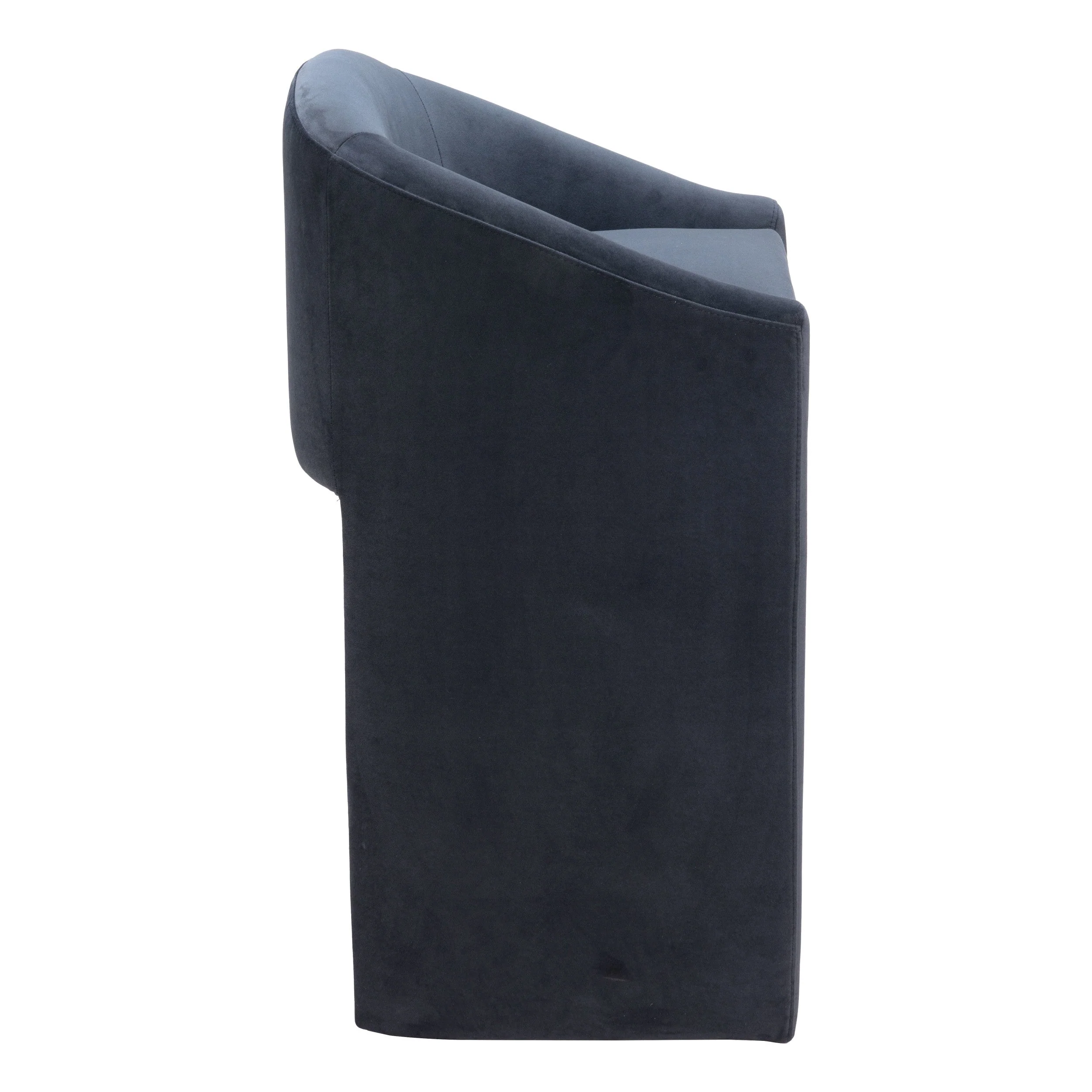 Emas Bar Stool, Midnight Gray - Image 4