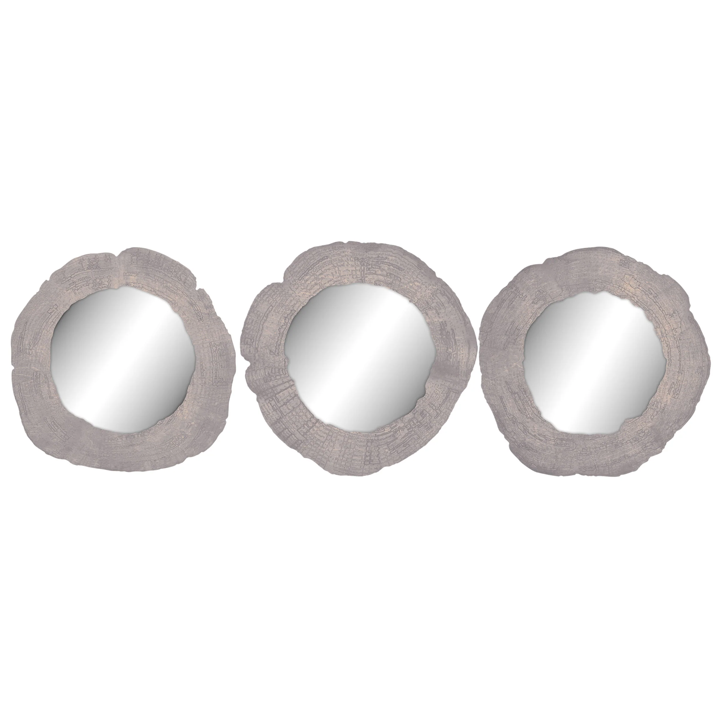 Embers of Growth VII, Grey, Set of 3