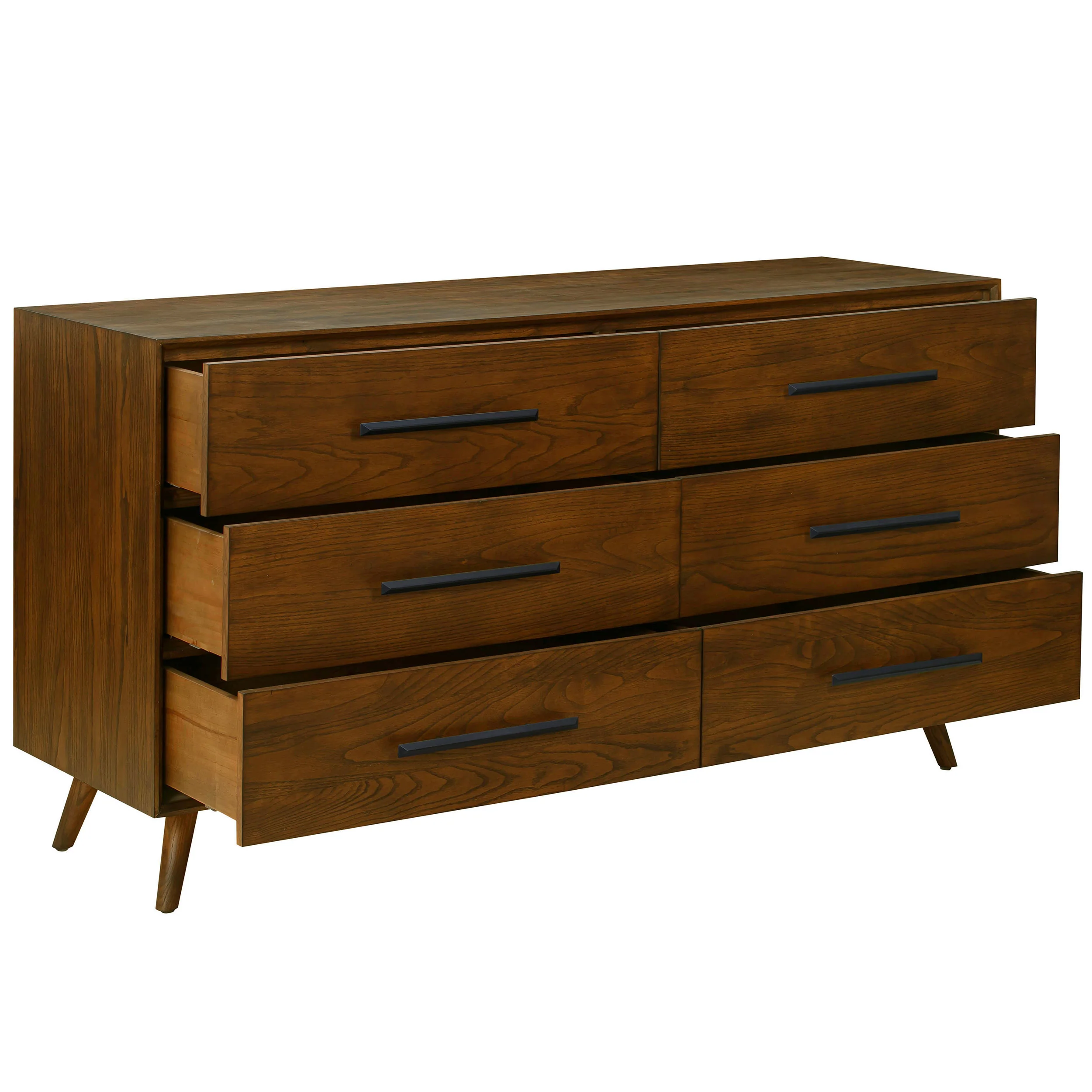 Emery 6 Drawer Dresser, Walnut - Image 3