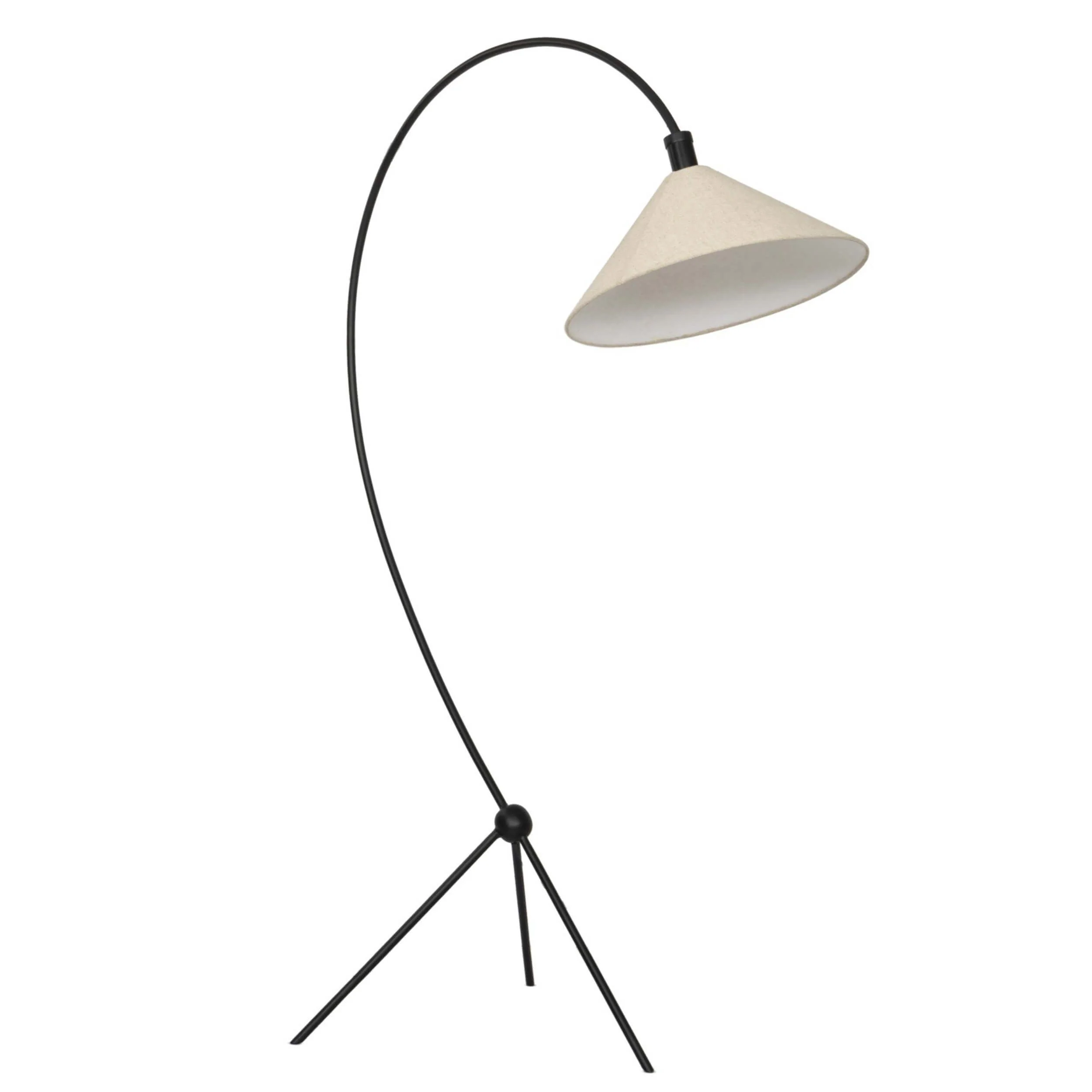 Emile Floor Lamp, Matte Black by Four Hands