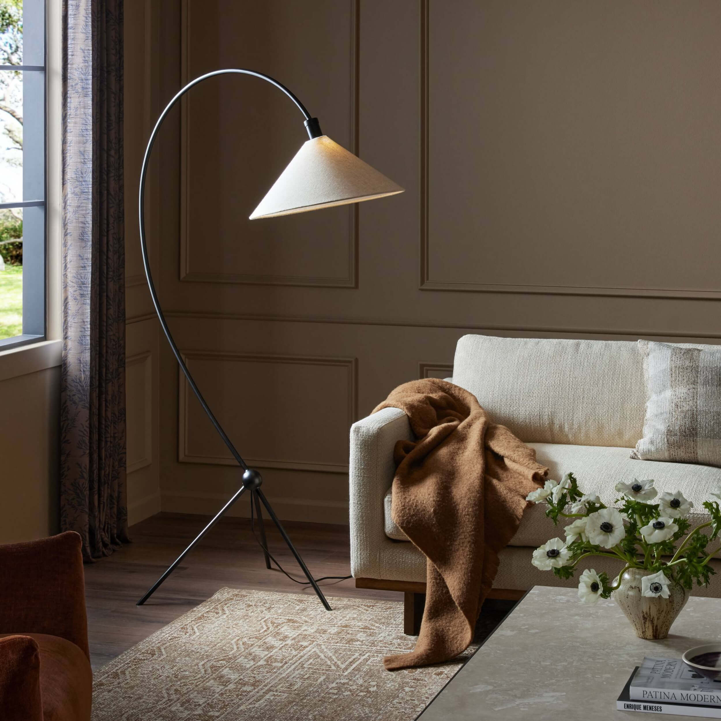 Emile Floor Lamp, Matte Black by Four Hands - Image 5