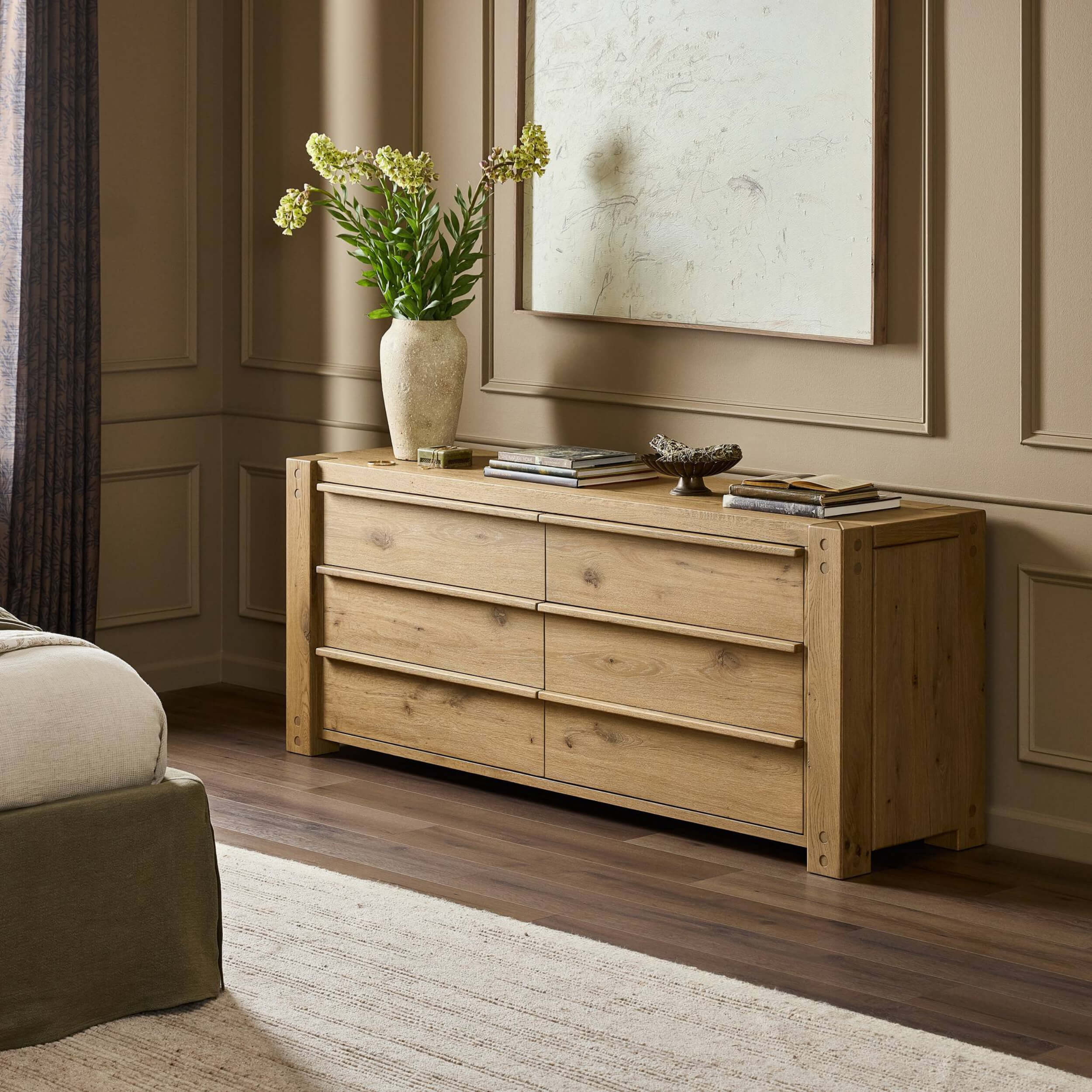 Emmer 6 Drawer Dresser, Aged Smoked by Four Hands - Image 7