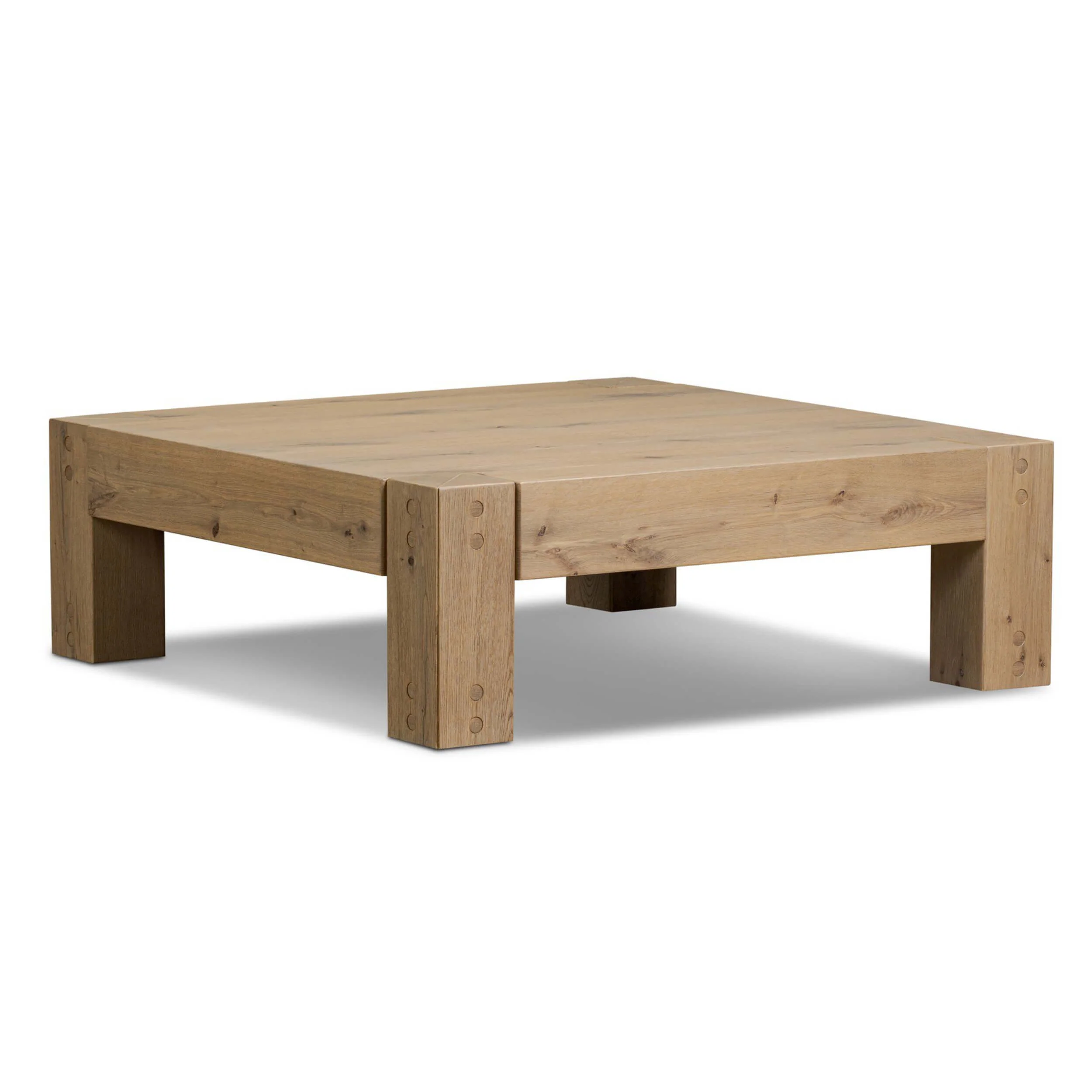 Emmer Coffee Table, Aged Smoked Oak by Four Hands