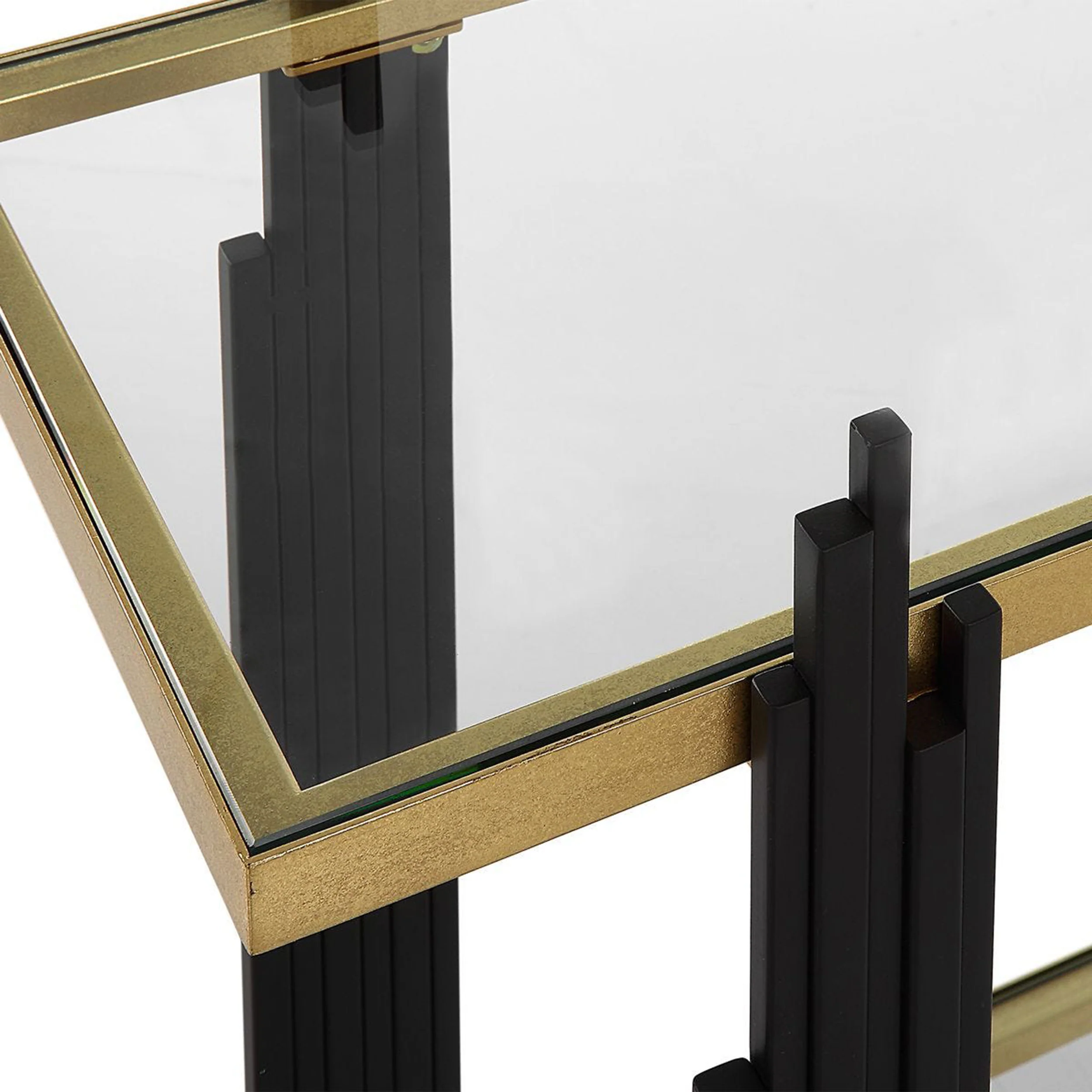 Empire Console Table, Black/Gold - Image 4