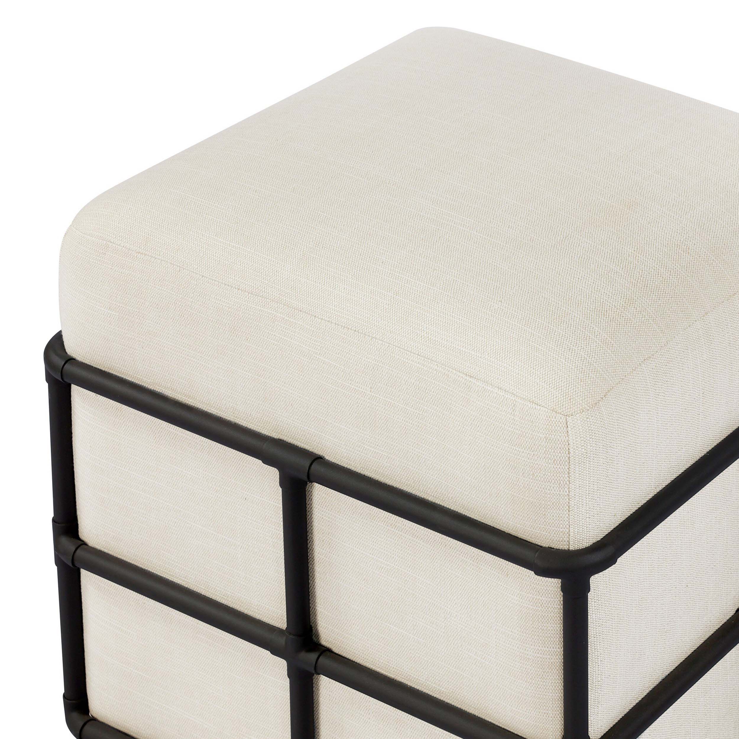 Enola Outdoor Stool, Vergo Cream by Four Hands - Image 3