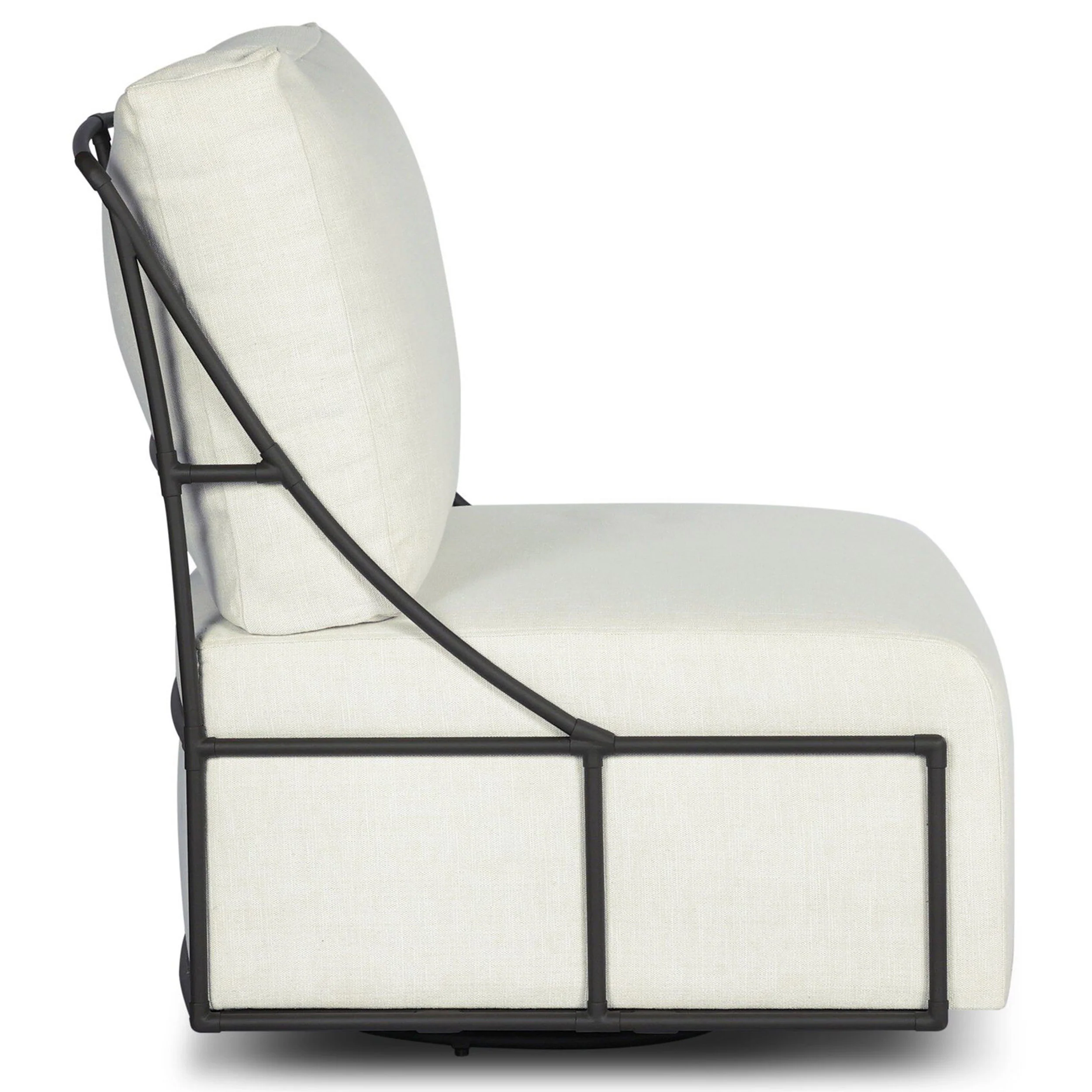 Enola Outdoor Swivel Chair, Vergo Cream by Four Hands - Image 3