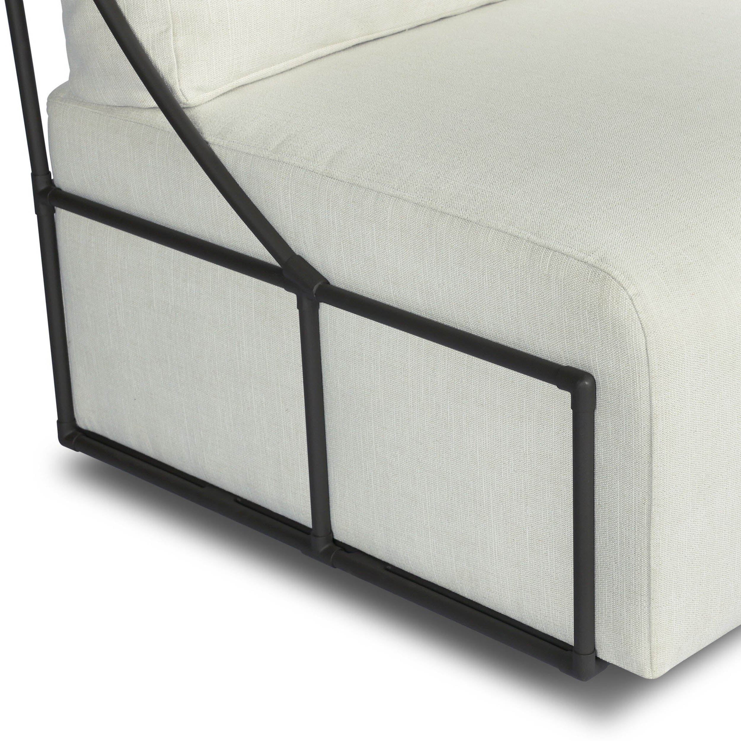 Enola Outdoor Swivel Chair, Vergo Cream by Four Hands - Image 5