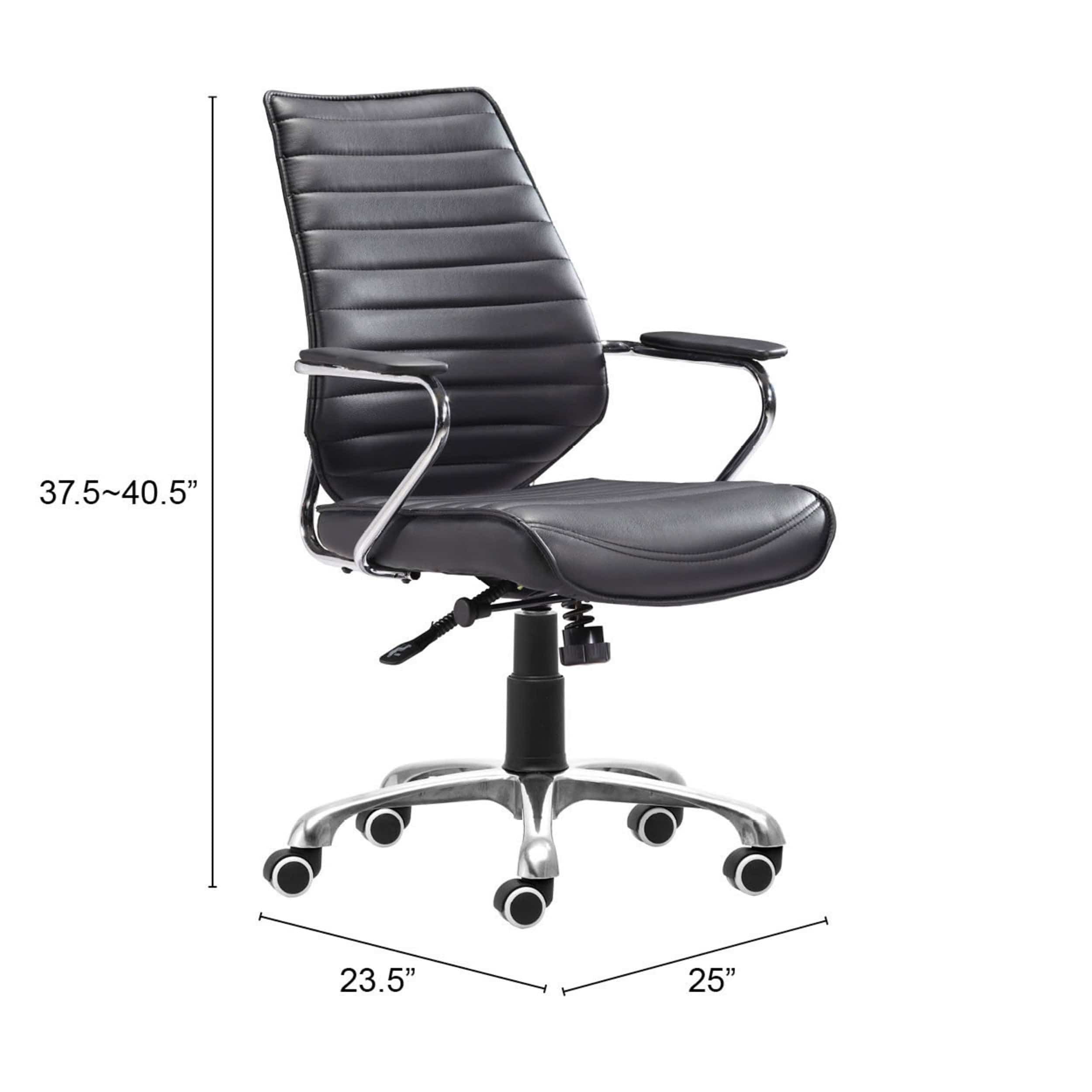Enterprise Low Back Office Chair, Black - Image 5