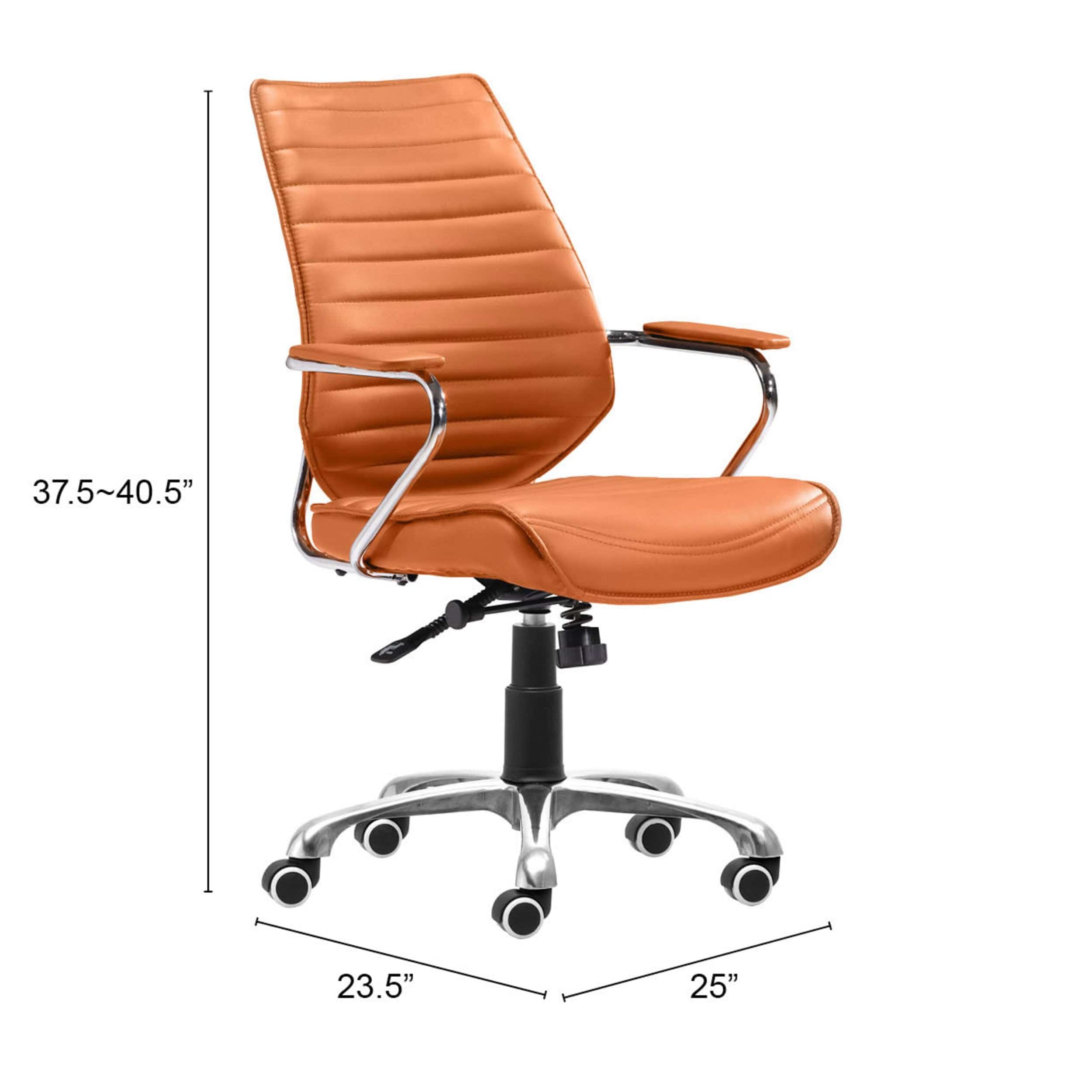 Enterprise Low Back Office Chair, Orange - Image 5