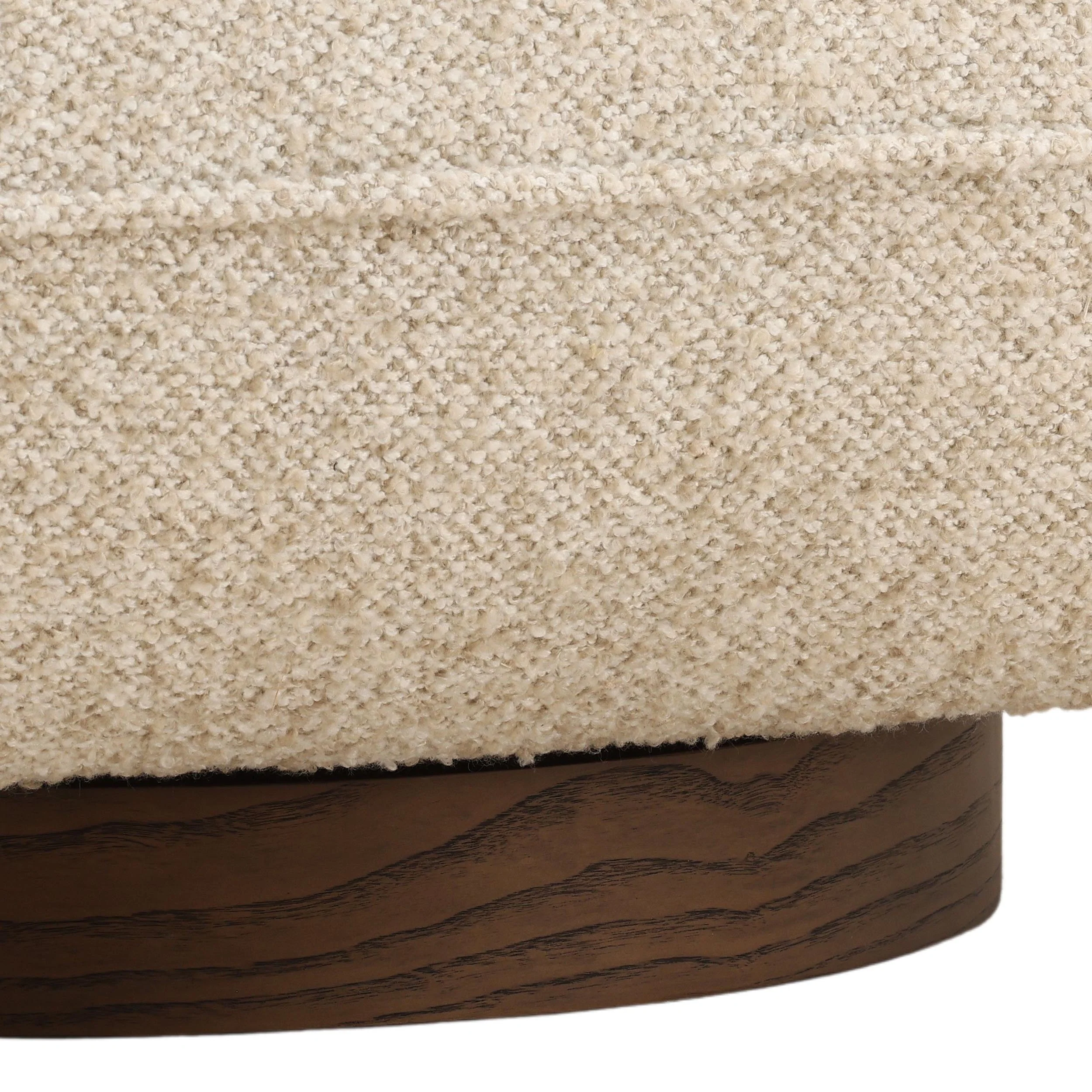 Ercilia Swivel Chair, Oatmeal - Image 6