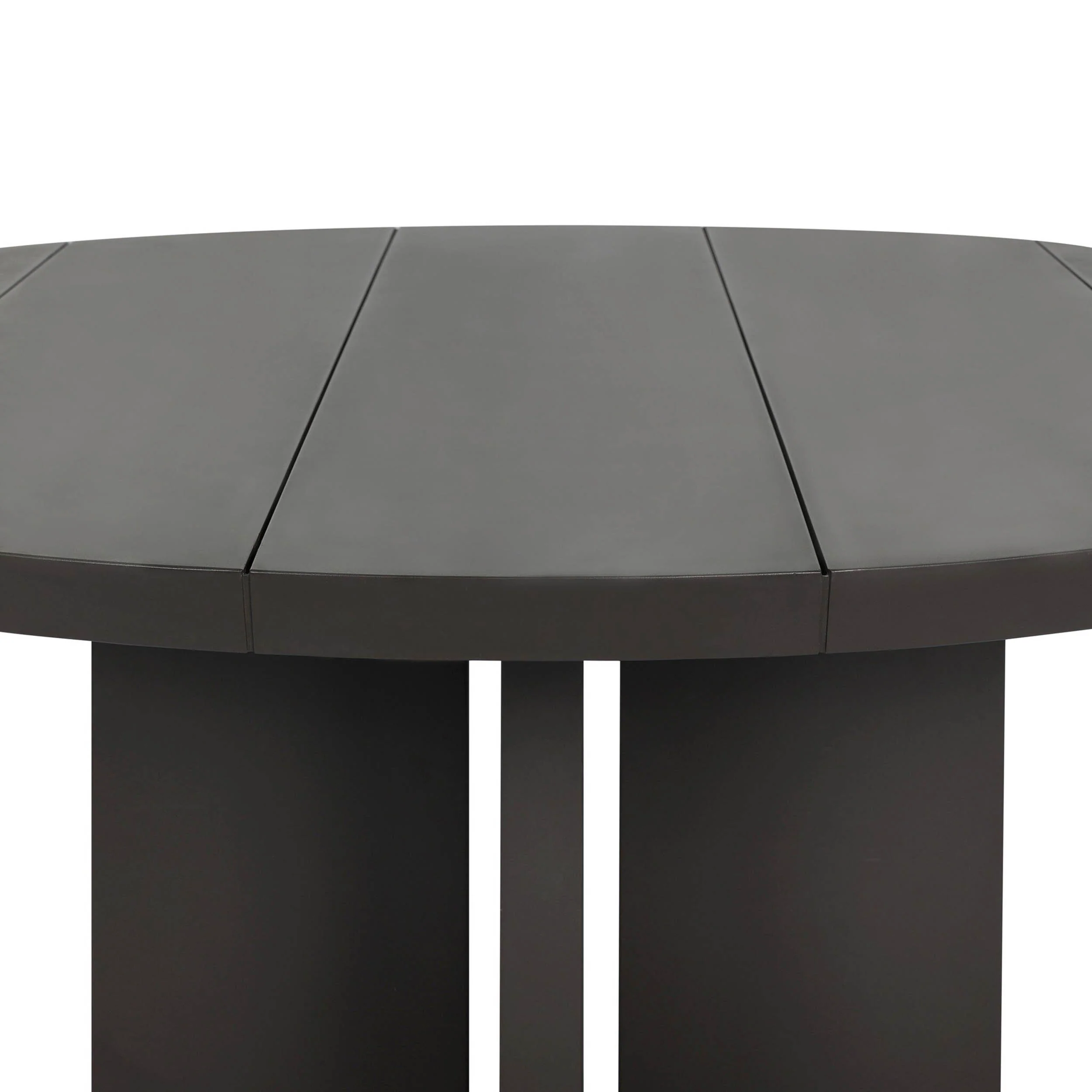 Ernest Outdoor Metal Dining Table, Bronze by Four Hands - Image 6