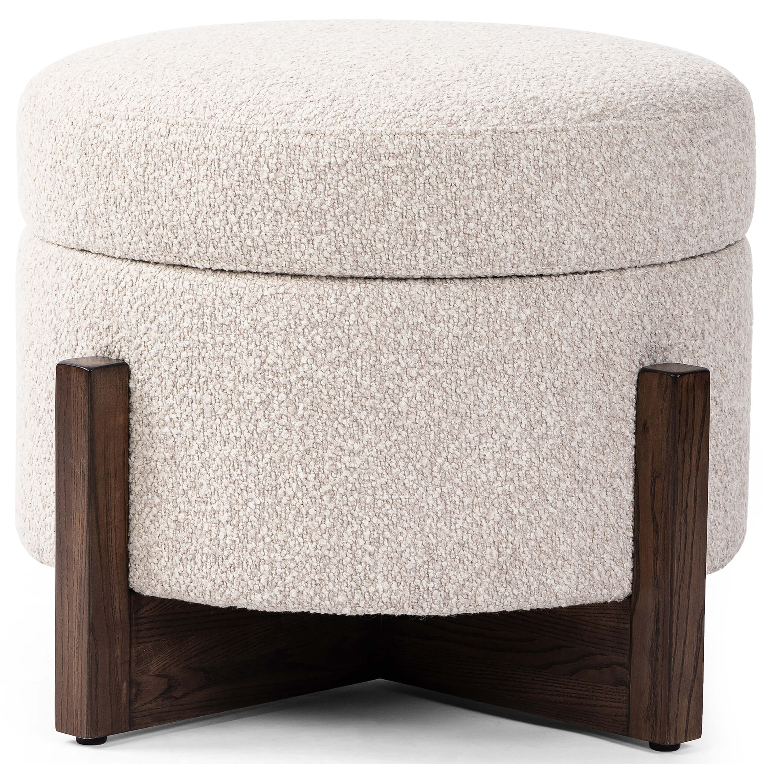 Esben 25" Storage Ottoman, Sattley Fog by Four Hands - Image 3