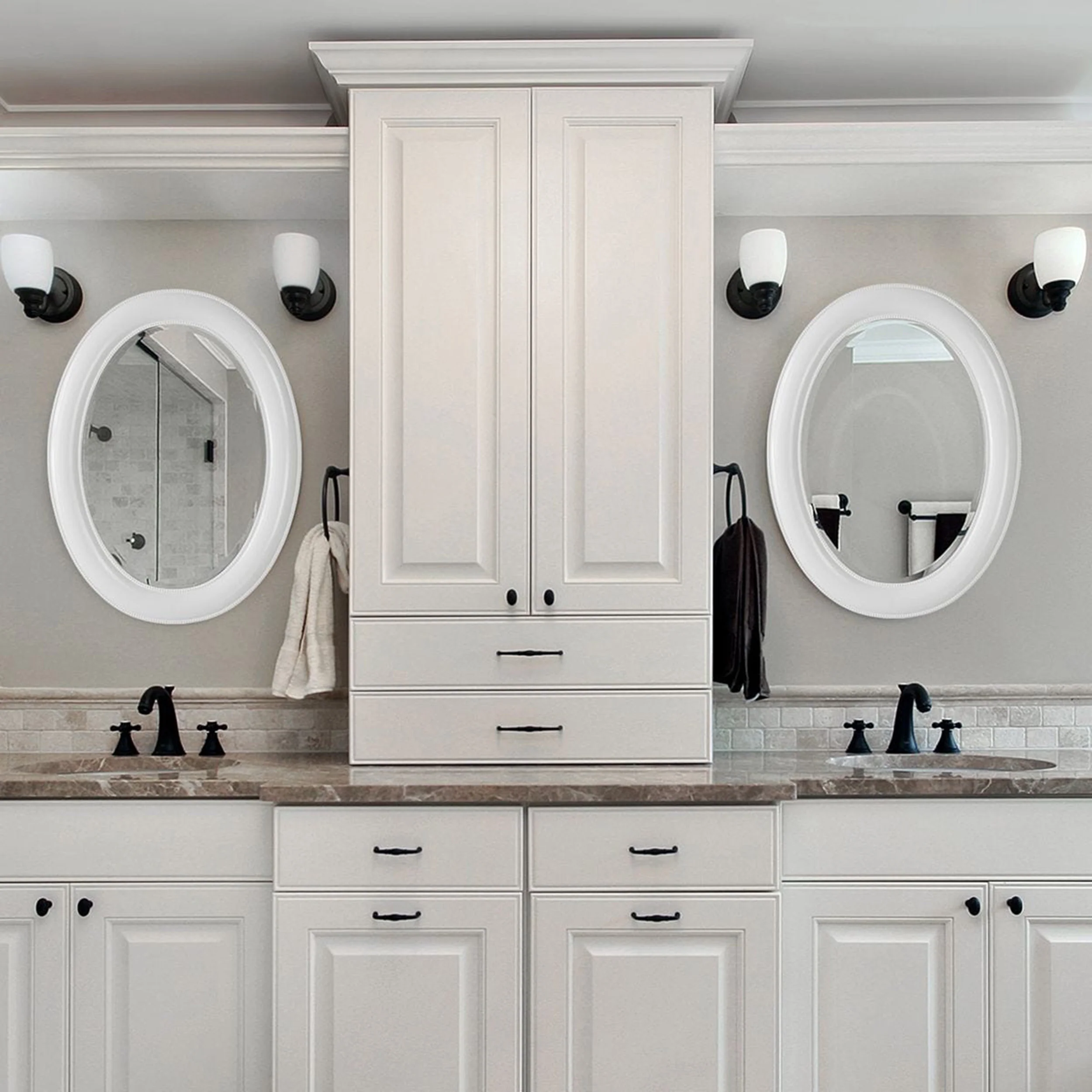 Esme Mirror, White - Image 4