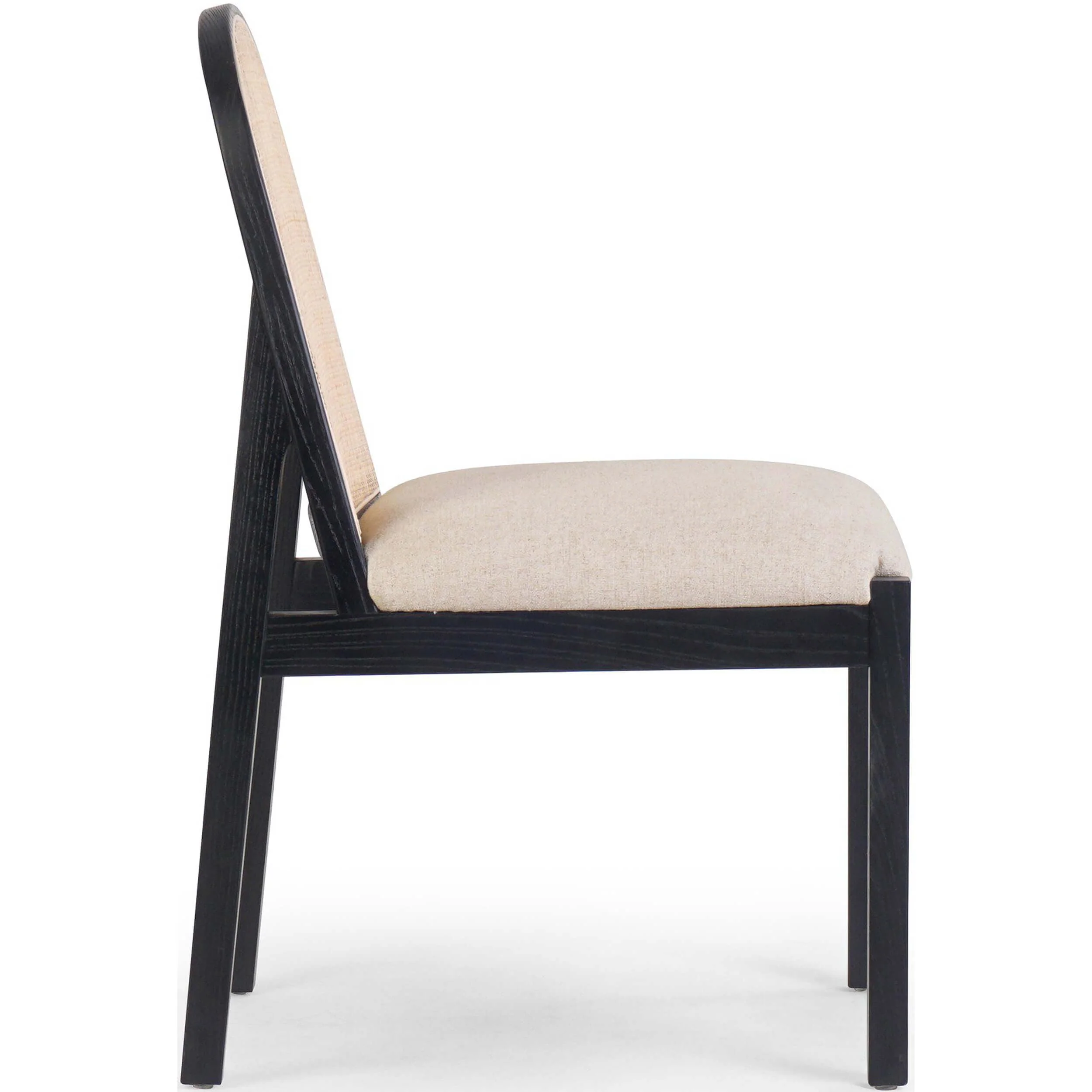 Esmee Dining Chair, Antwerp Natural/Brushed Ebony, Set of 2 by Four Hands - Image 3