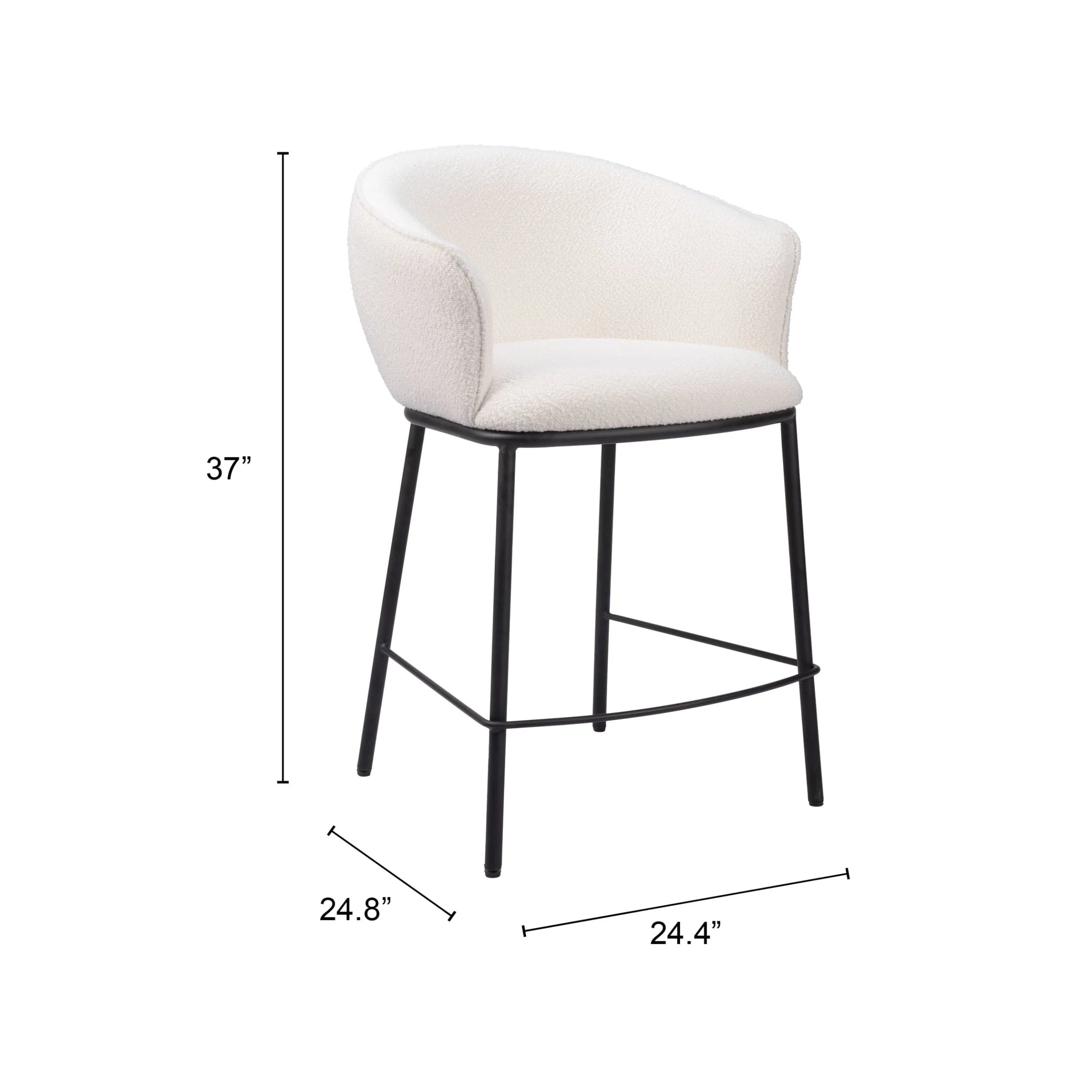 Essen Counter Stool, Ivory - Image 8