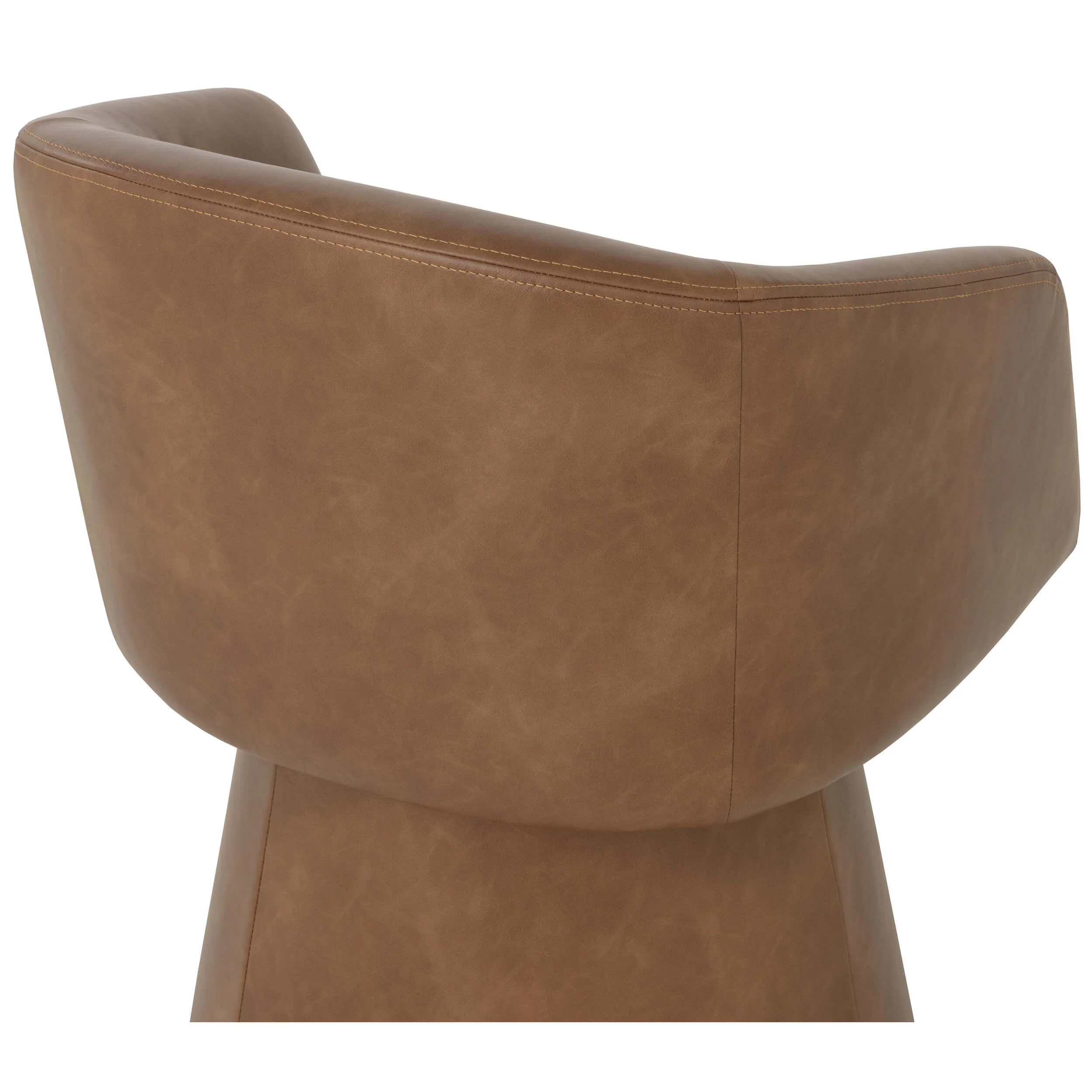Etta Swivel Dining Chair, Copley Cognac, Set of 2 - Image 4