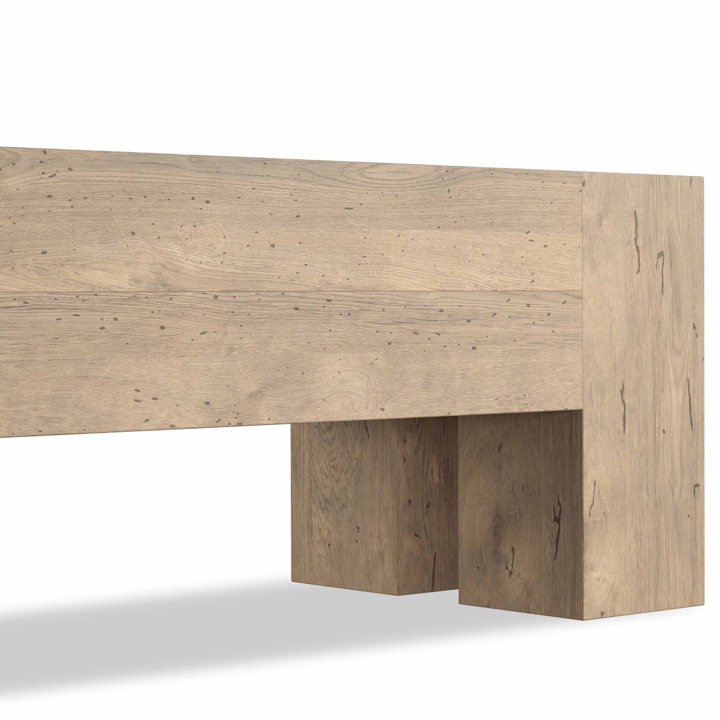 Abaso Bench, Whitewash Rustic by Four Hands - Image 14