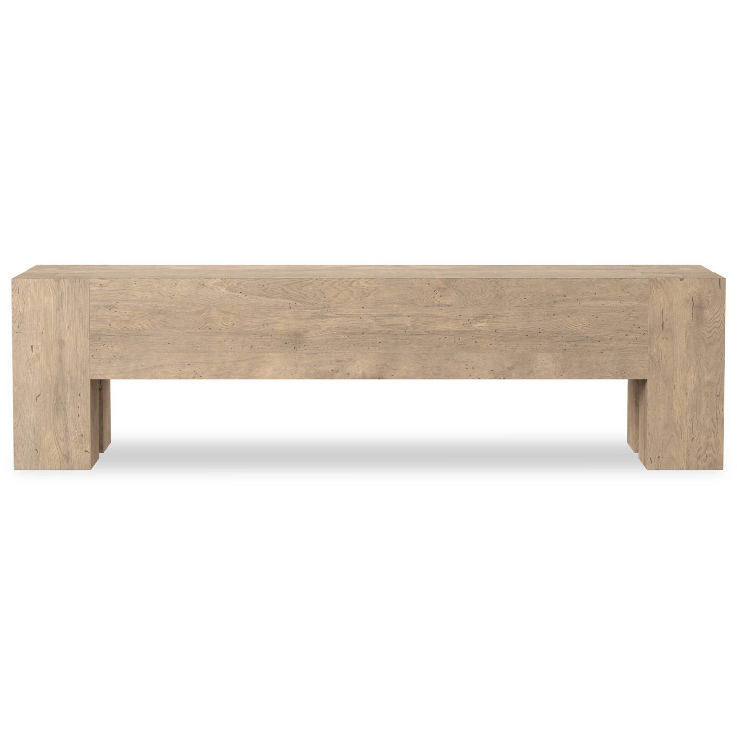 Abaso Bench, Whitewash Rustic by Four Hands - Image 3